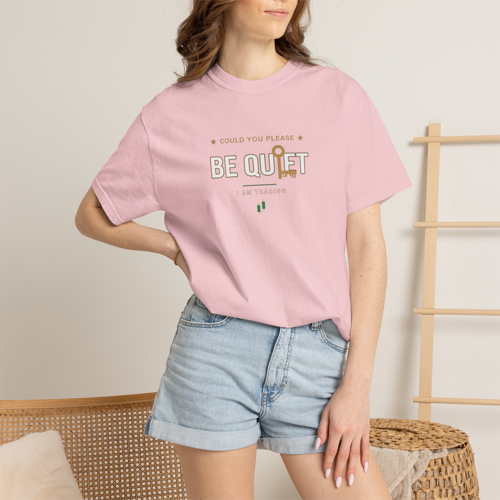Be Quiet - Unisex Garment-Dyed T-shirt