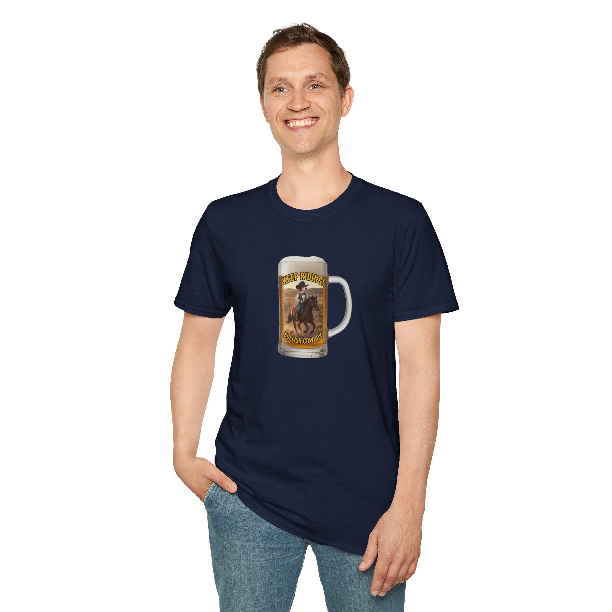 Keep Riding Beer - Unisex Softstyle T-Shirt