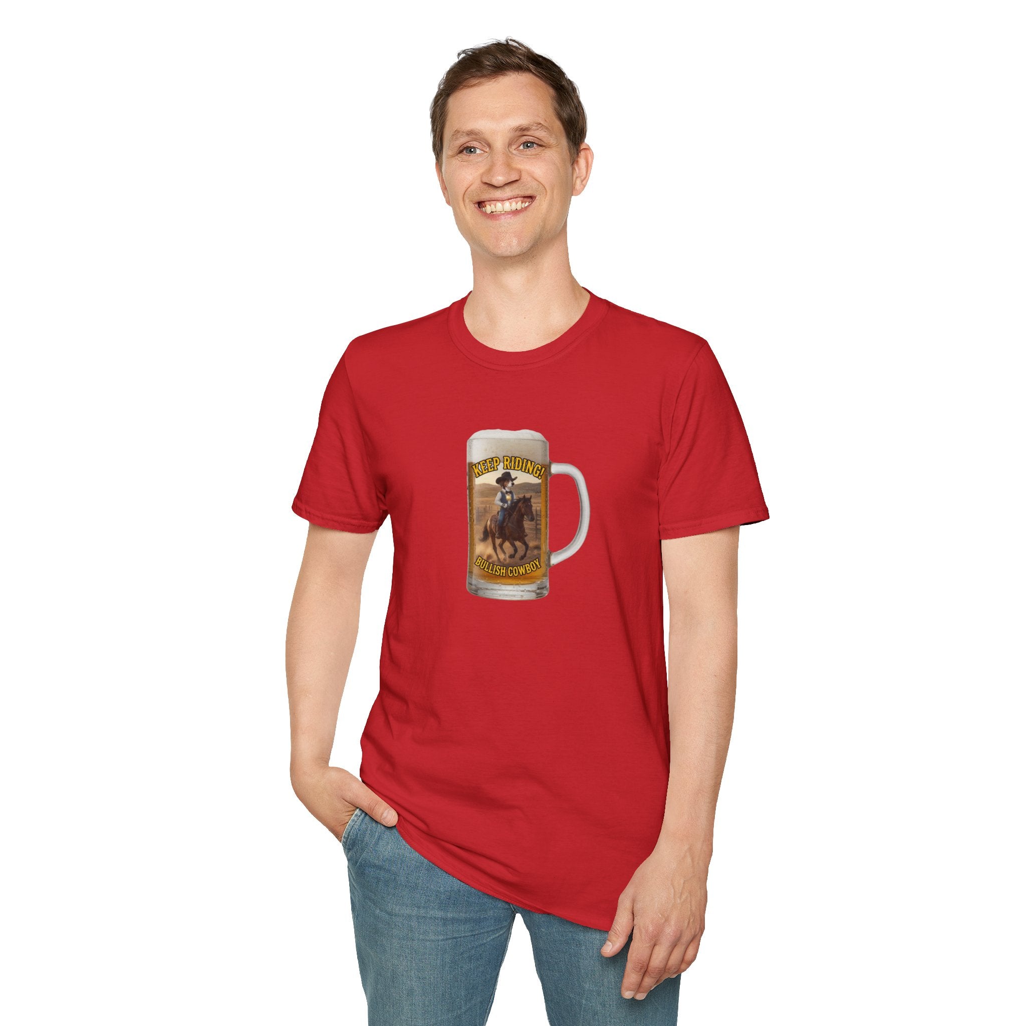 Keep Riding Beer - Unisex Softstyle T-Shirt