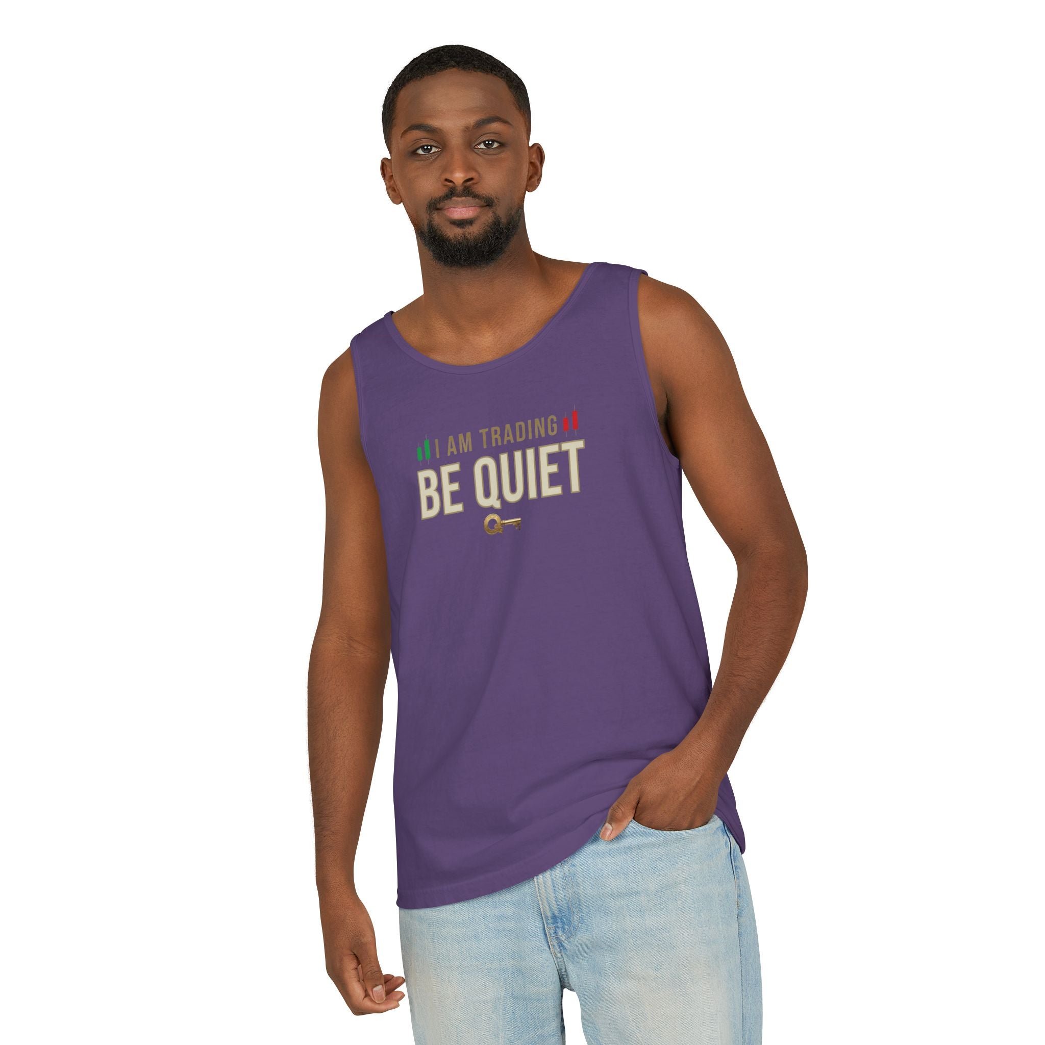 Be Quiet - Unisex Garment-Dyed Tank Top