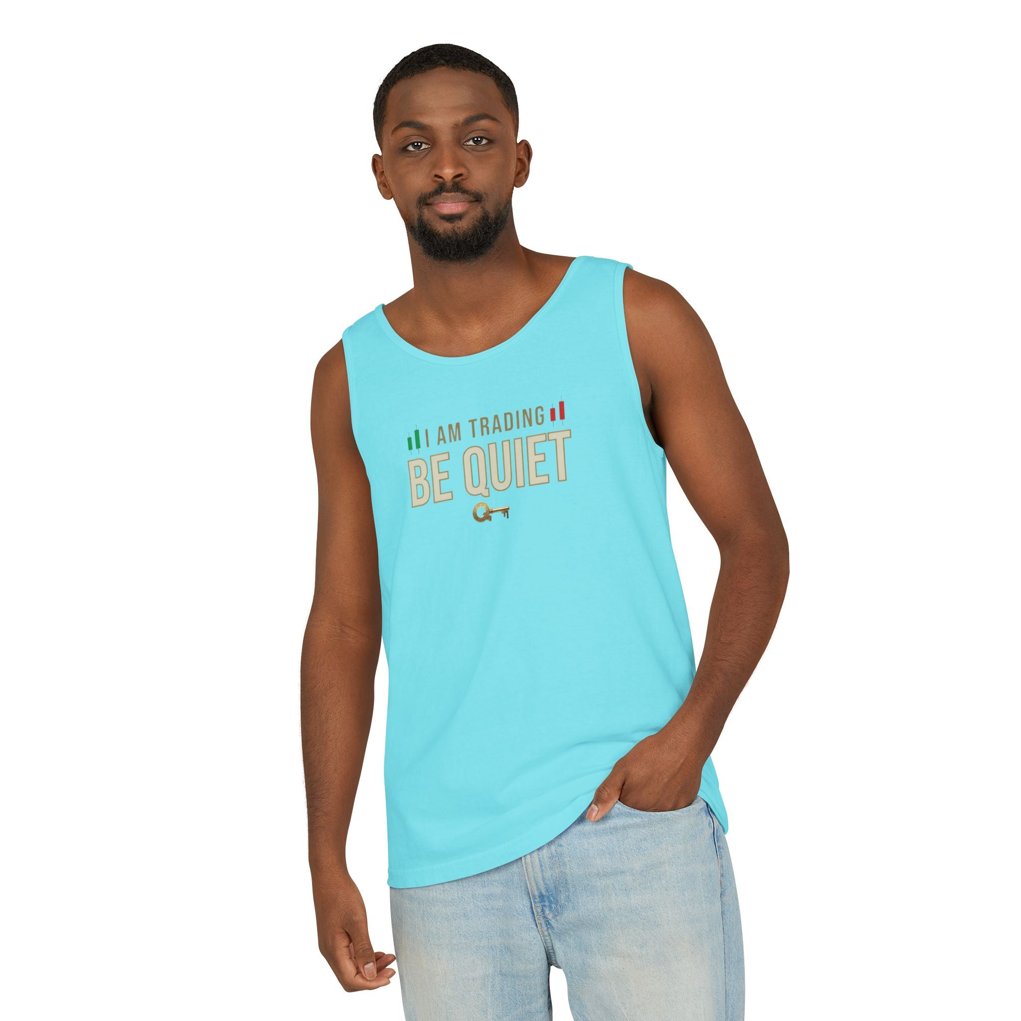Be Quiet - Unisex Garment-Dyed Tank Top