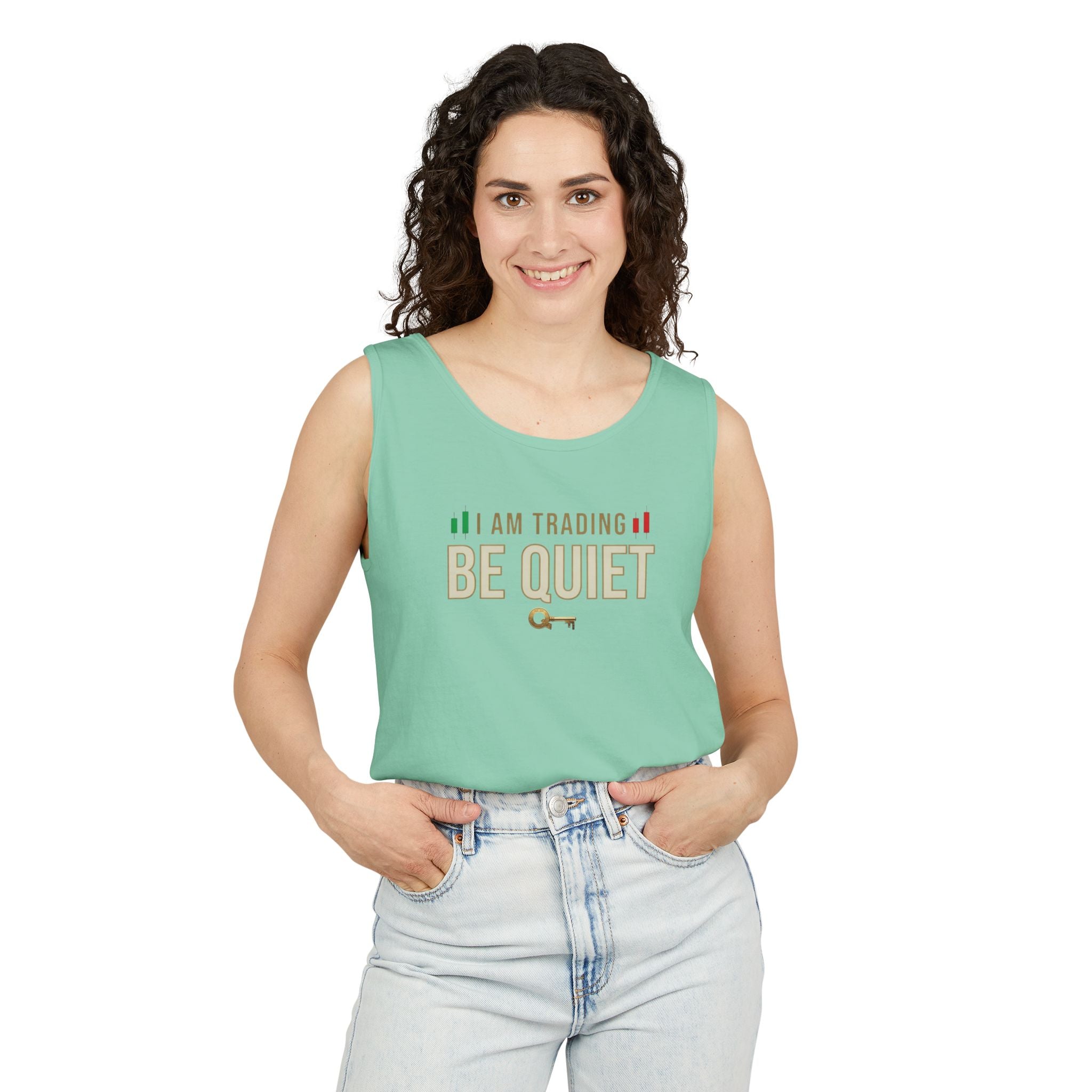 Be Quiet - Unisex Garment-Dyed Tank Top