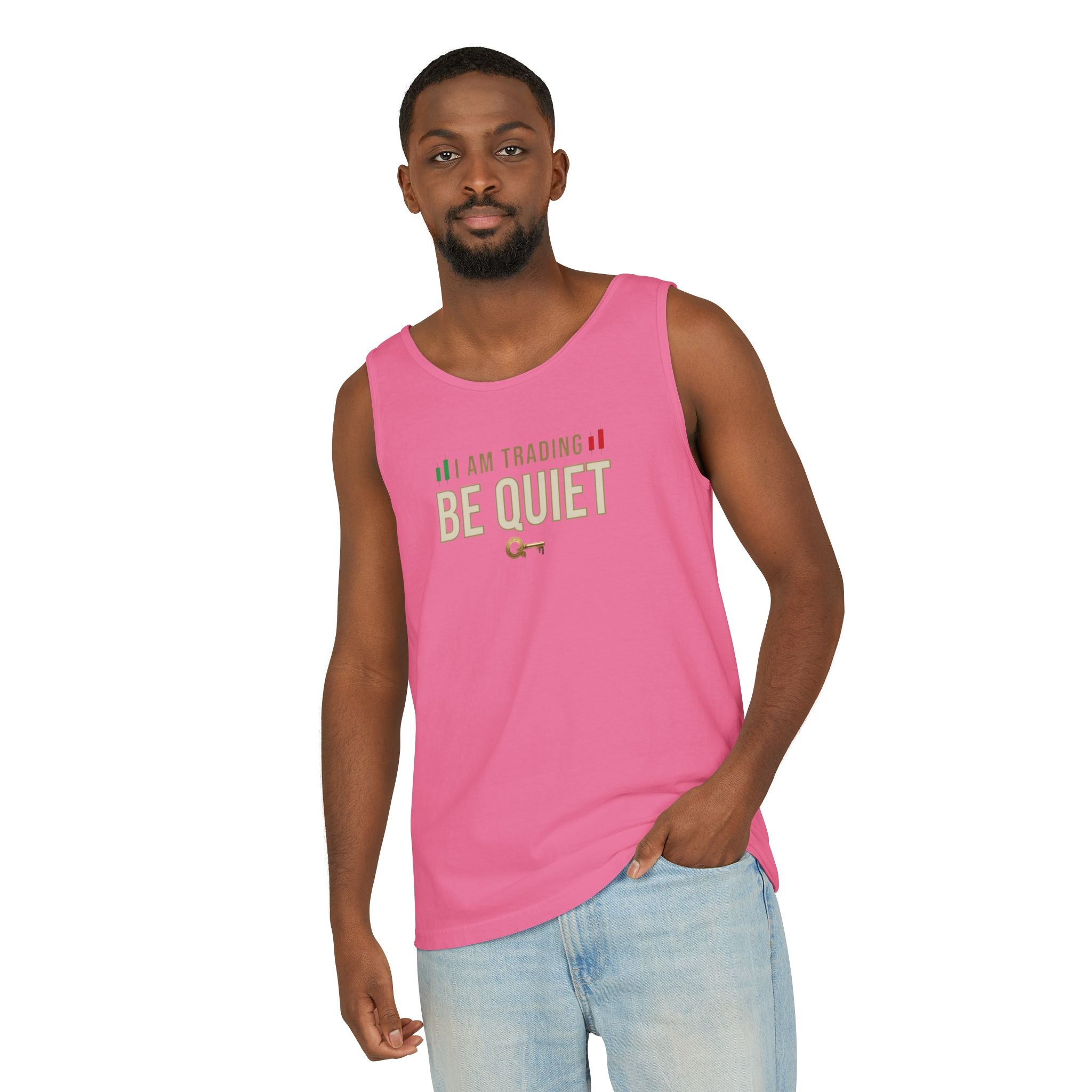 Be Quiet - Unisex Garment-Dyed Tank Top