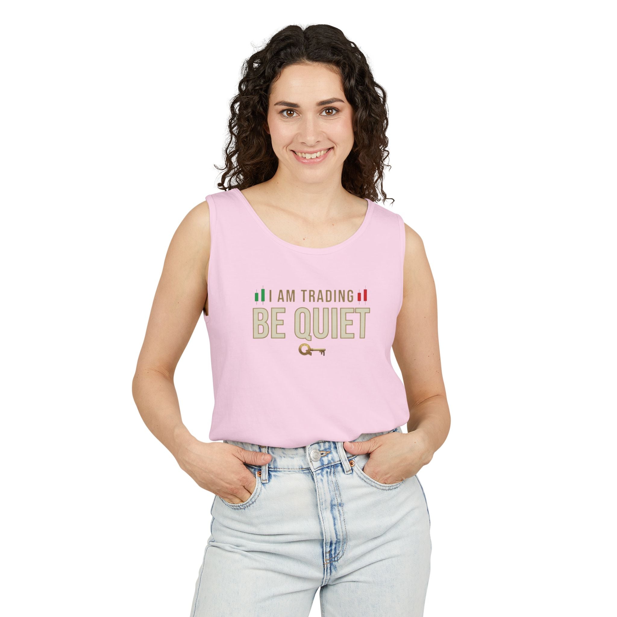 Be Quiet - Unisex Garment-Dyed Tank Top