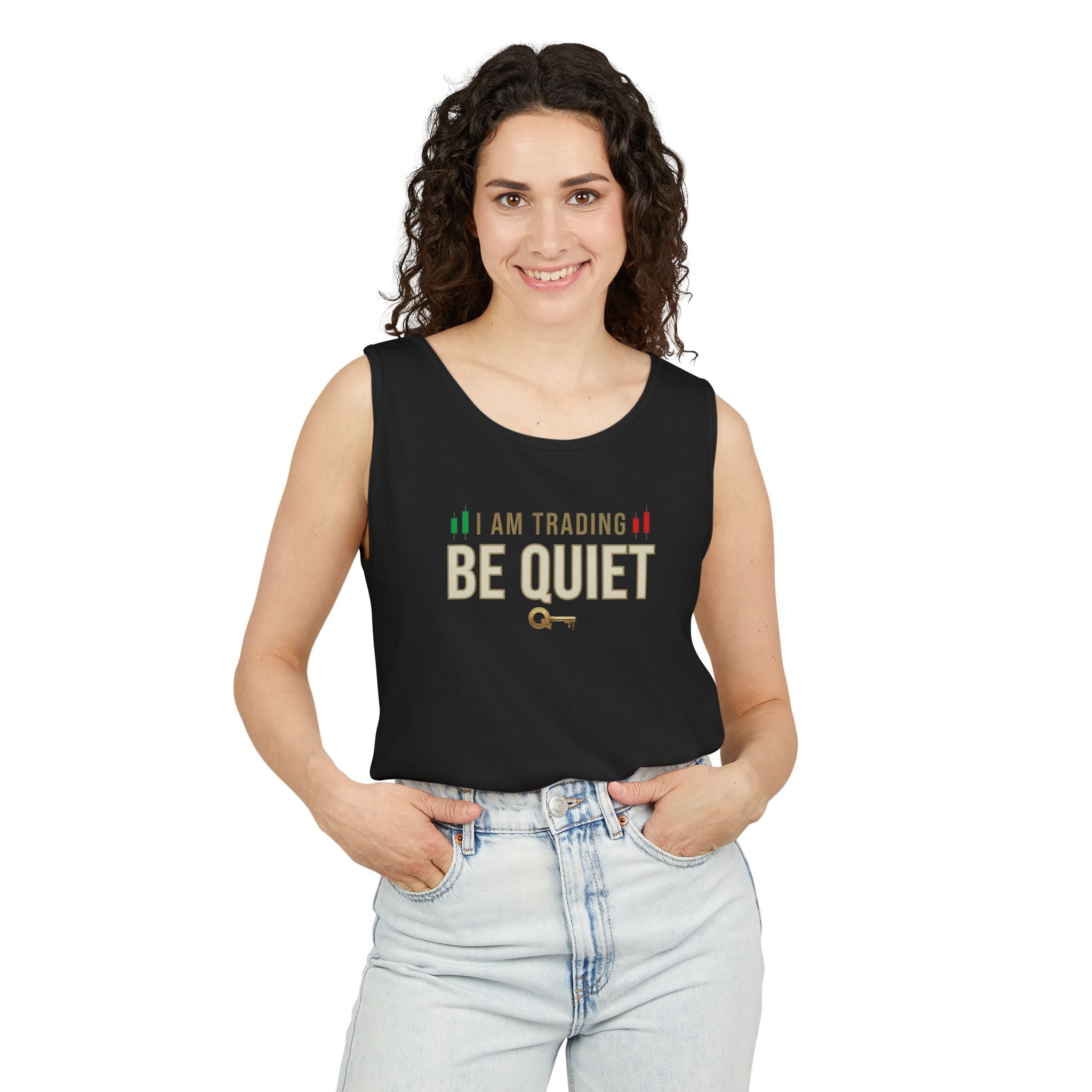 Be Quiet - Unisex Garment-Dyed Tank Top