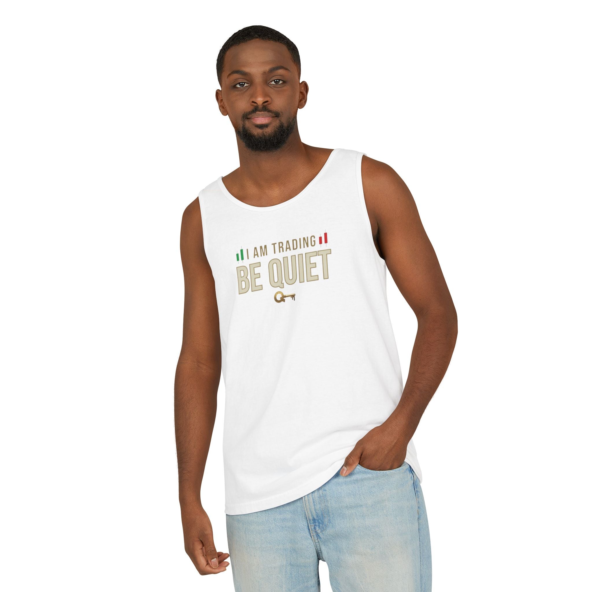 Be Quiet - Unisex Garment-Dyed Tank Top