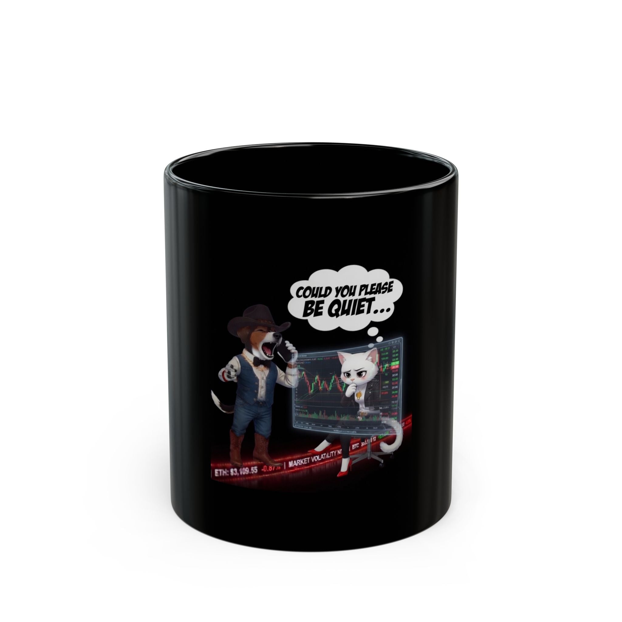 Be Quiet - Black Mug (11oz, 15oz)