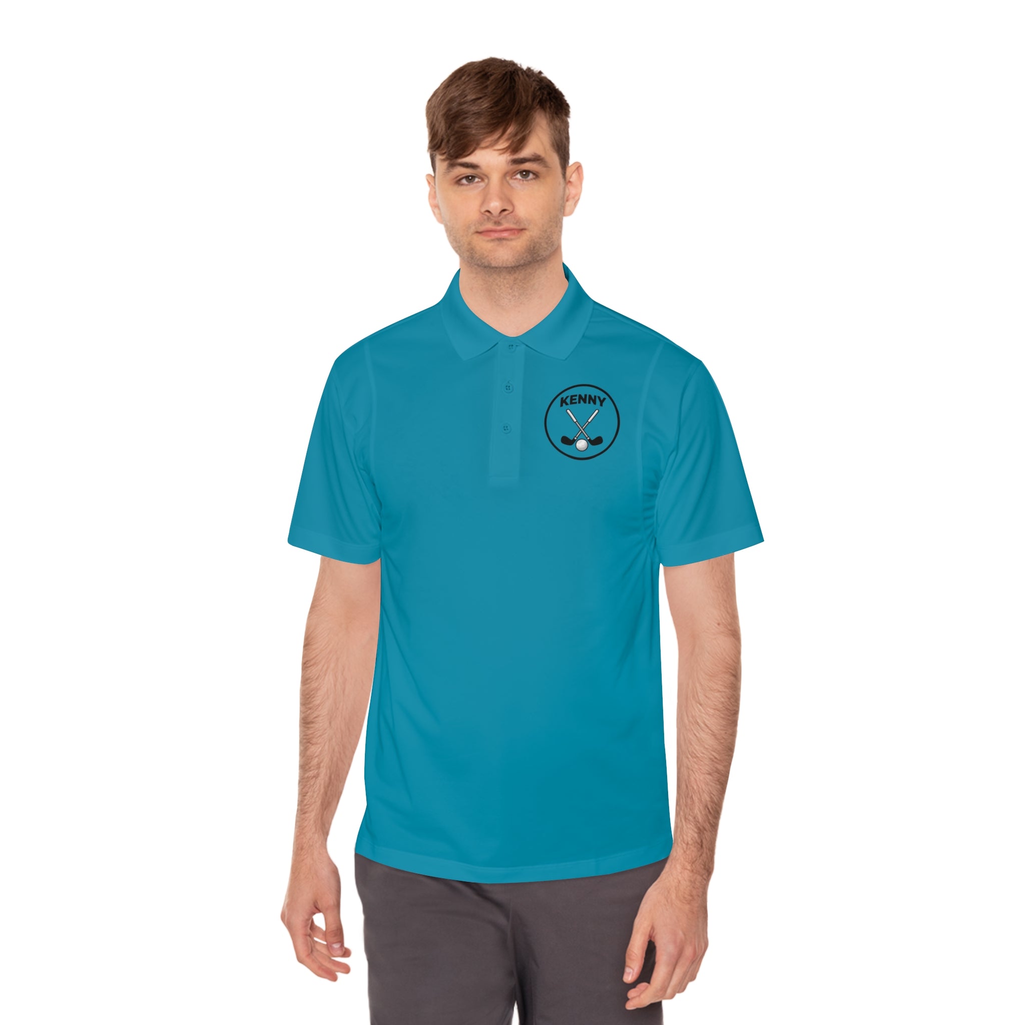 Logo Large Men's Sport Polo Shirt