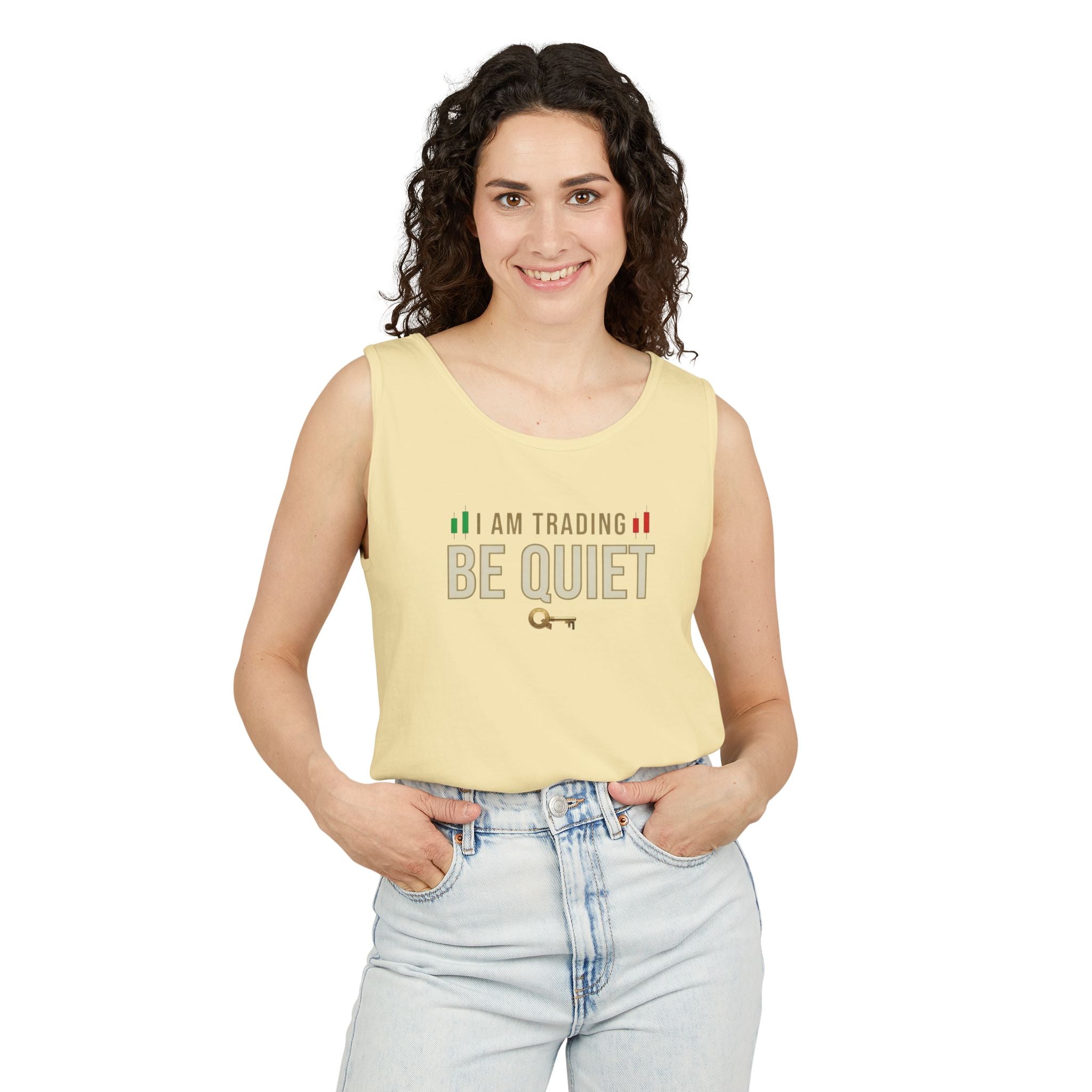 Be Quiet - Unisex Garment-Dyed Tank Top