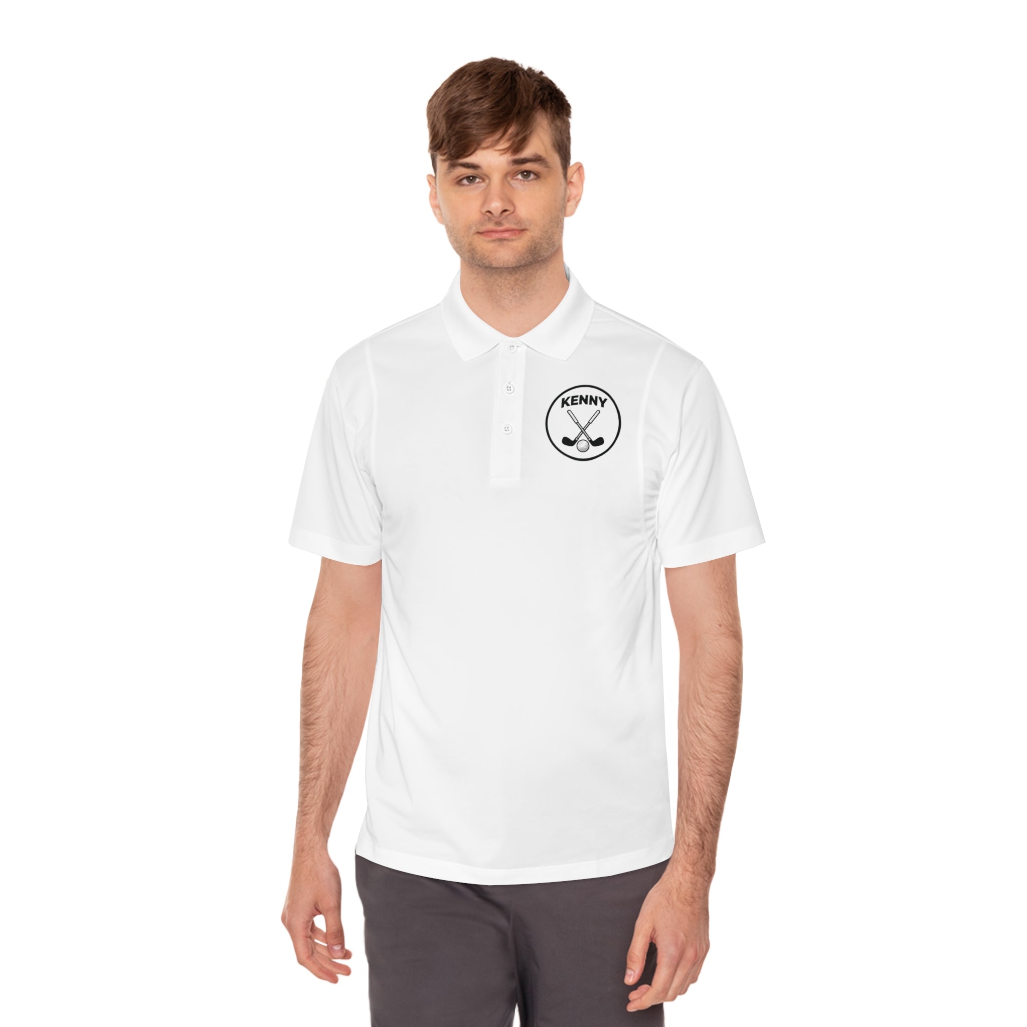 Logo Large Men's Sport Polo Shirt