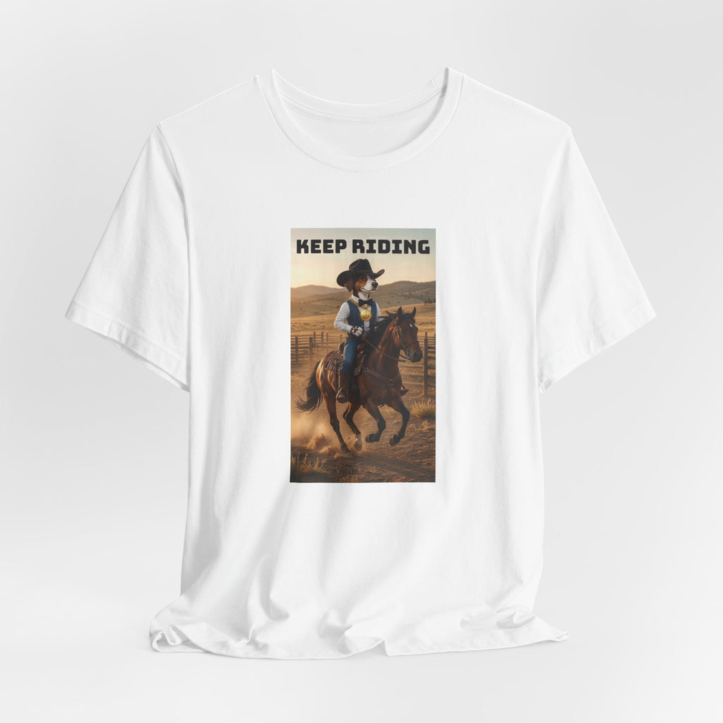 Keep Riding-Unisex Jersey Short Sleeve Tee