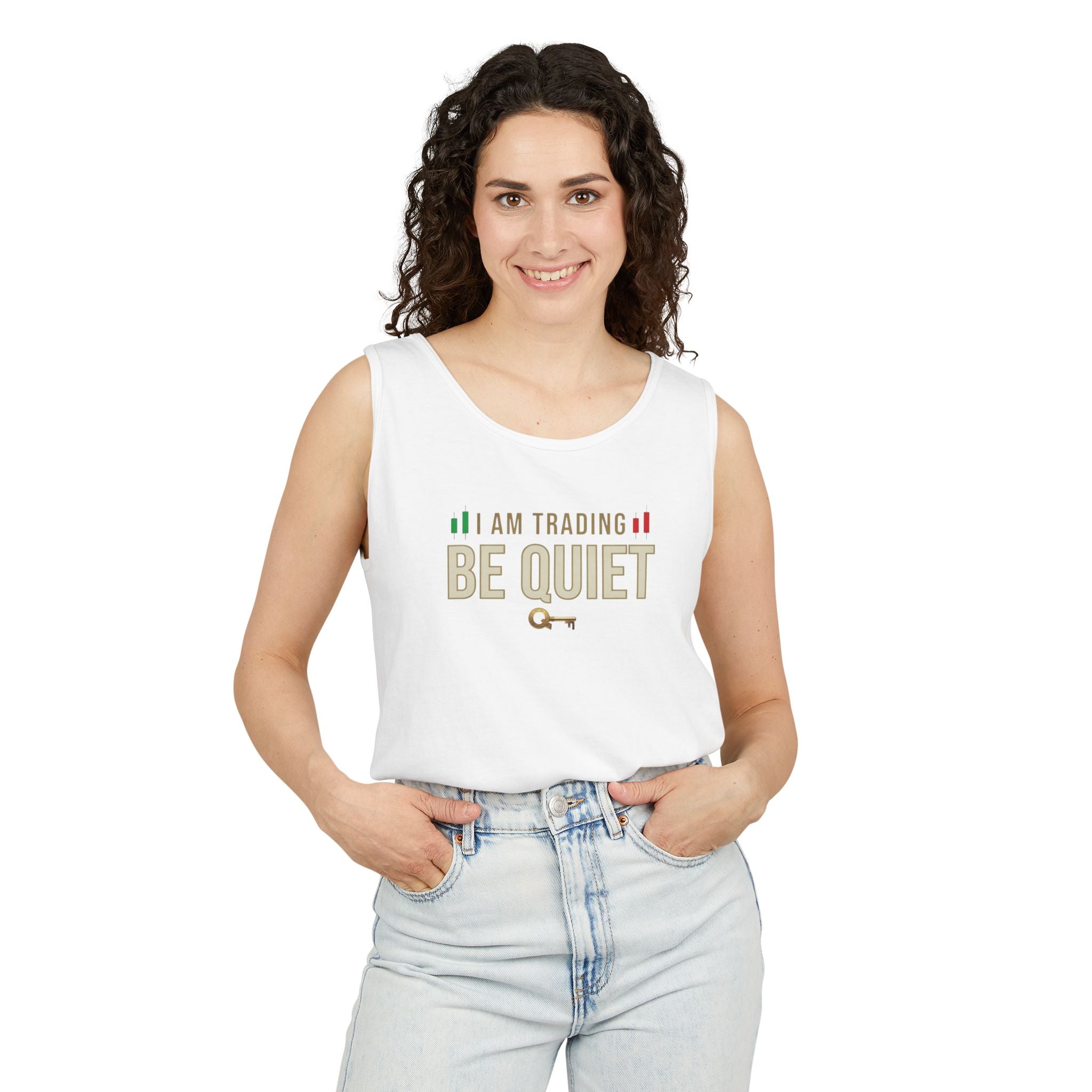 Be Quiet - Unisex Garment-Dyed Tank Top