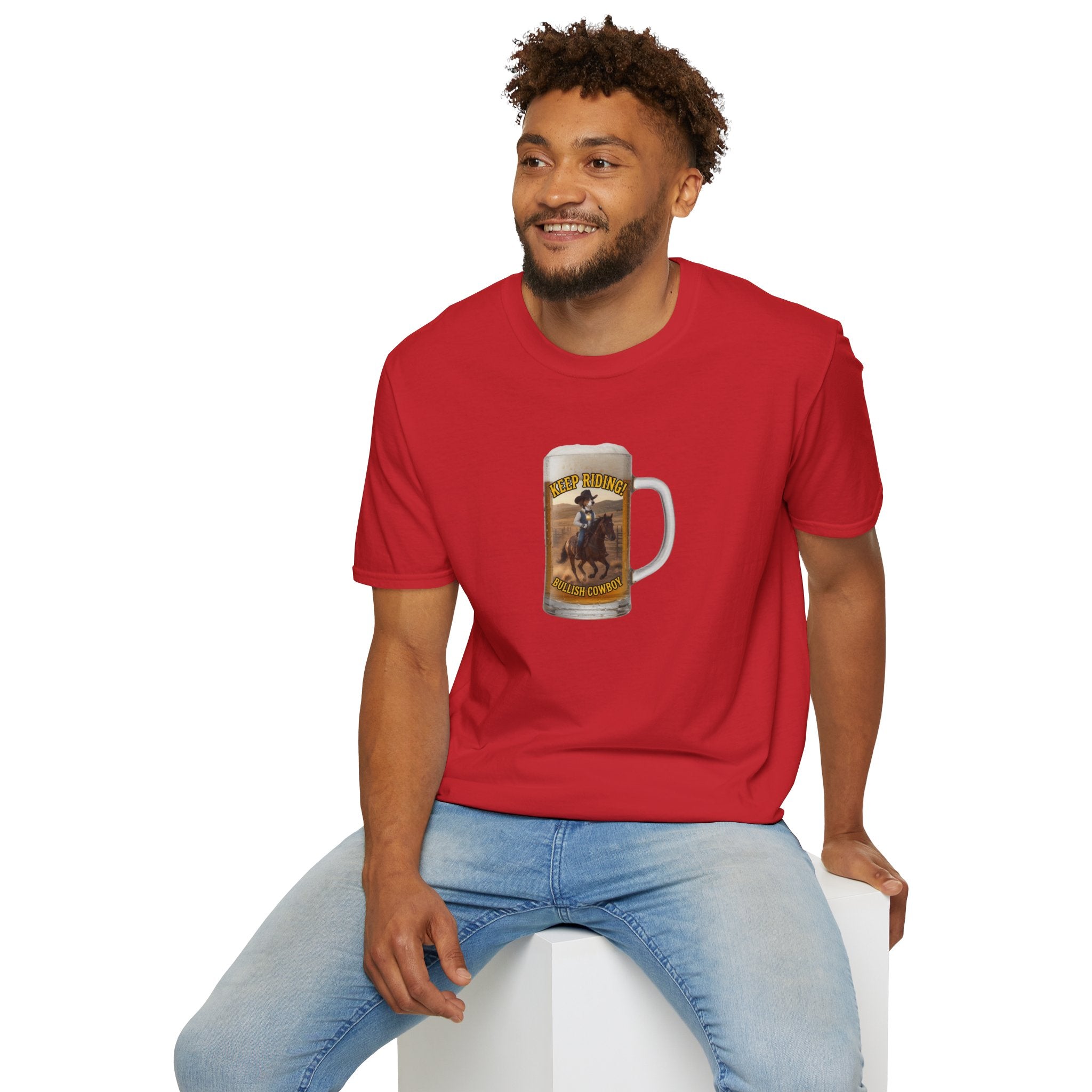 Keep Riding Beer - Unisex Softstyle T-Shirt