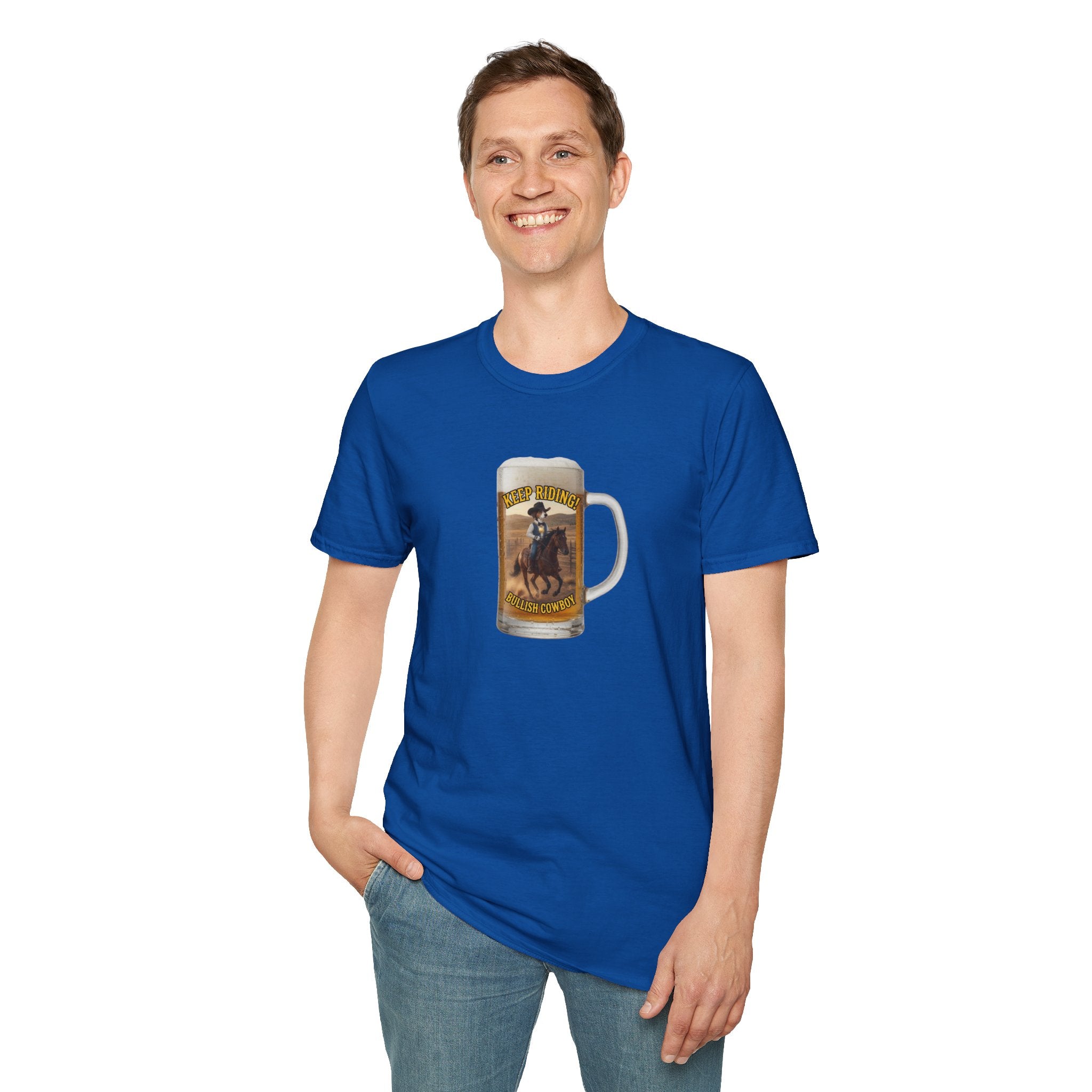 Keep Riding Beer - Unisex Softstyle T-Shirt