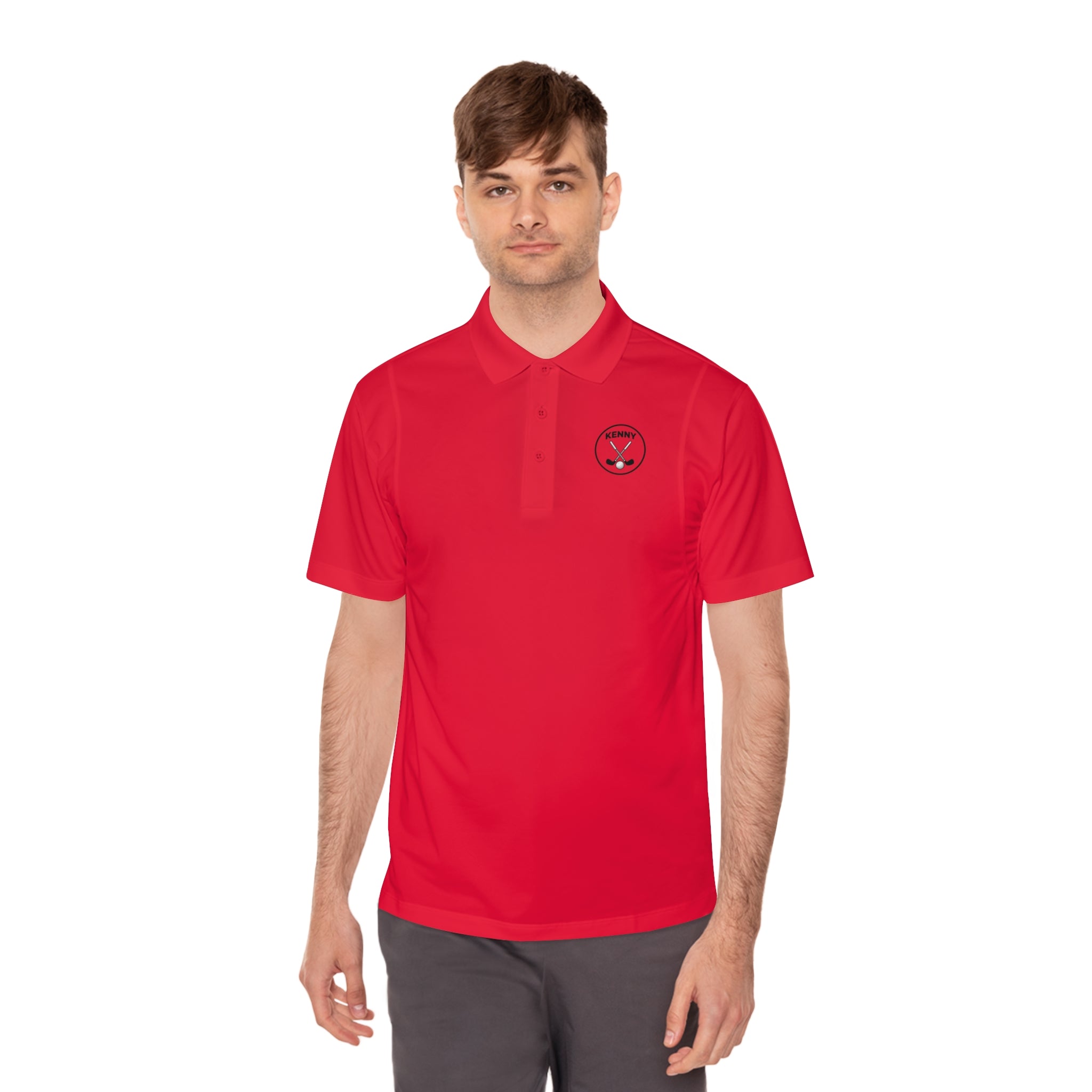 Logo Small Men's Sport Polo Shirt