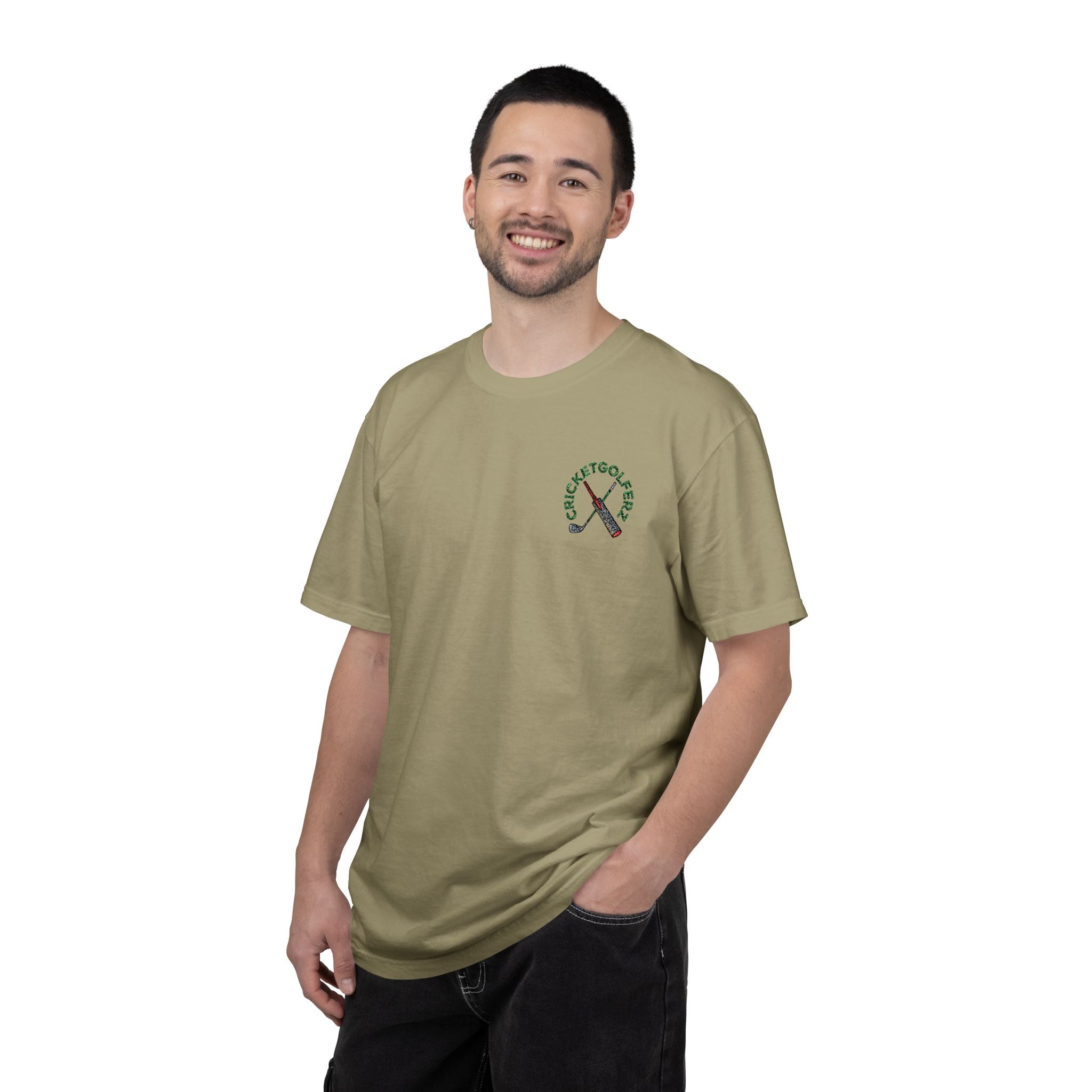 Embroidery Unisex Garment-Dyed T-shirt