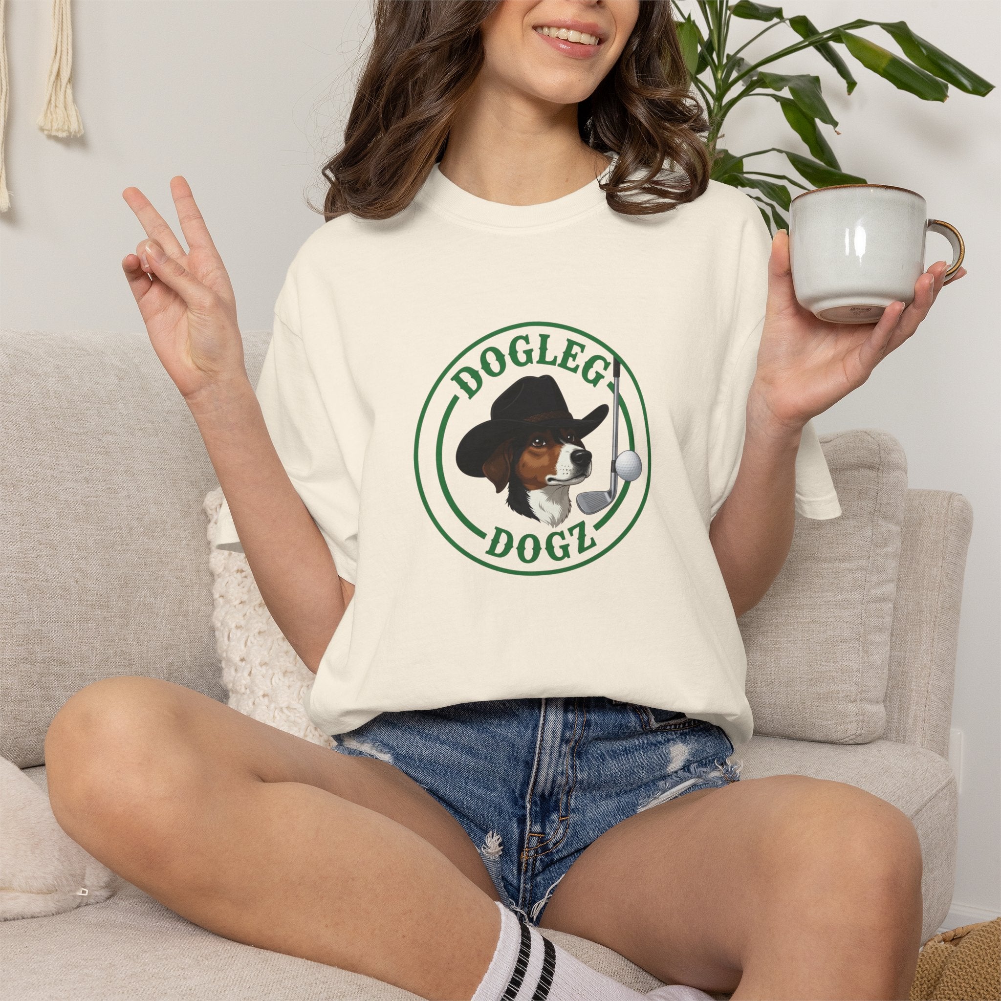 DOGLEG DOGZ Unisex Garment-Dyed T-shirt