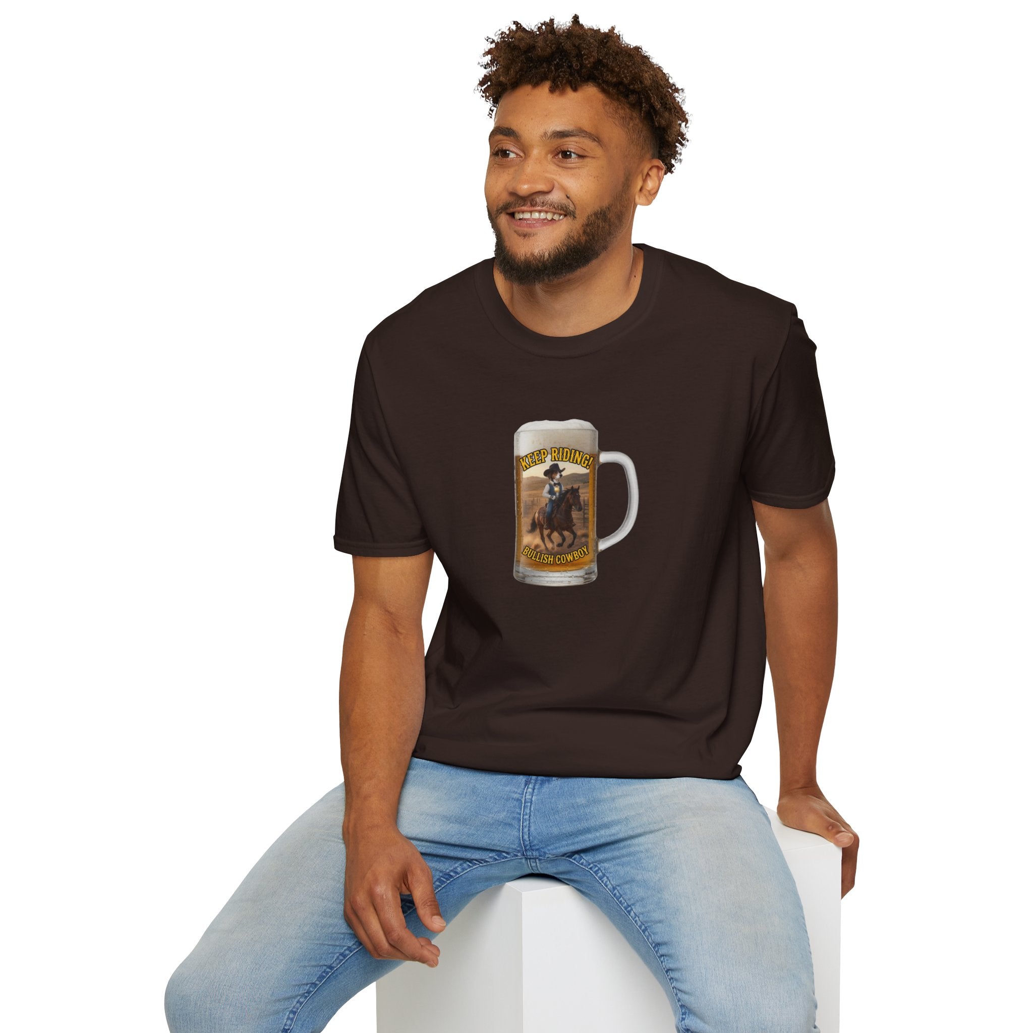 Keep Riding Beer - Unisex Softstyle T-Shirt
