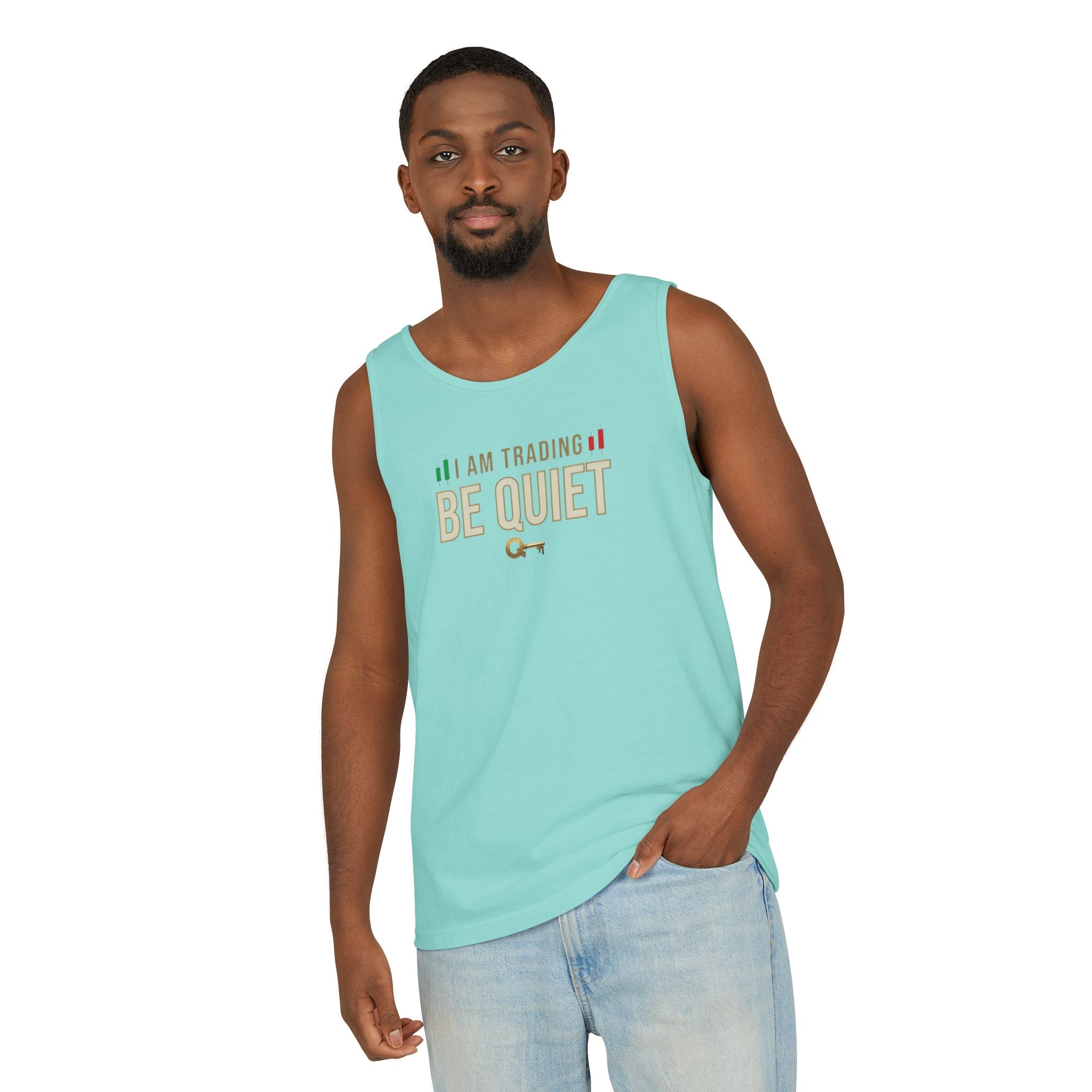 Be Quiet - Unisex Garment-Dyed Tank Top