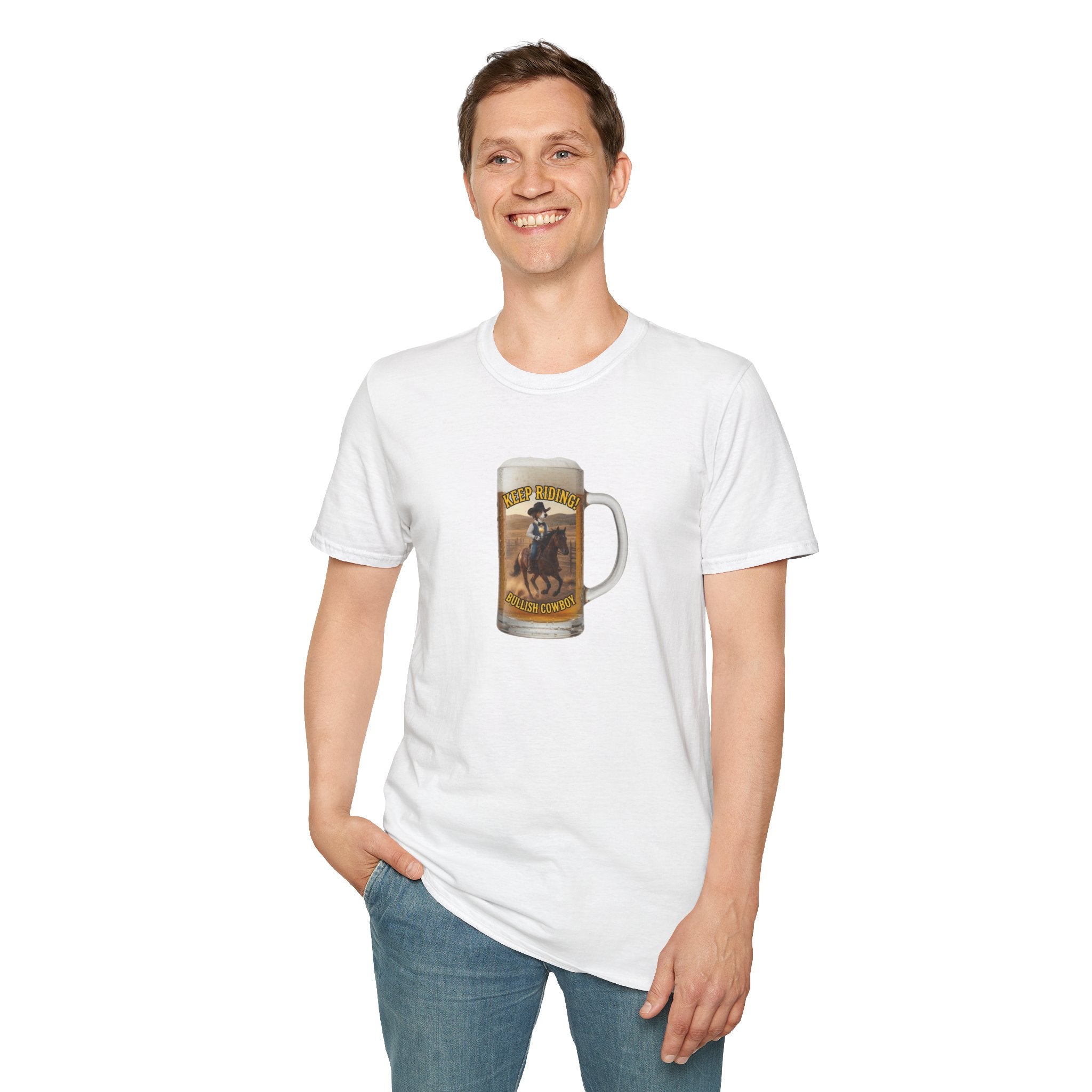 Keep Riding Beer - Unisex Softstyle T-Shirt