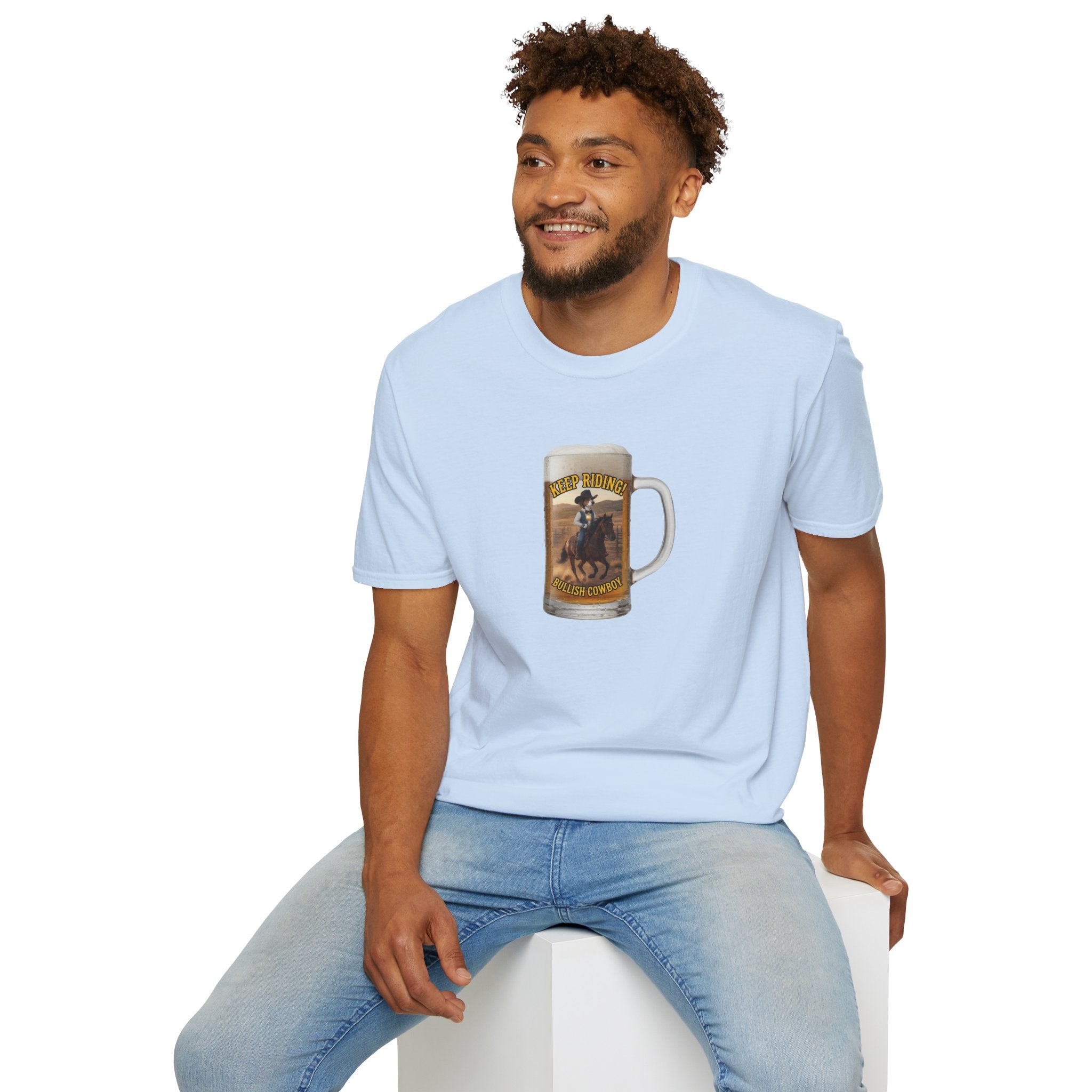 Keep Riding Beer - Unisex Softstyle T-Shirt