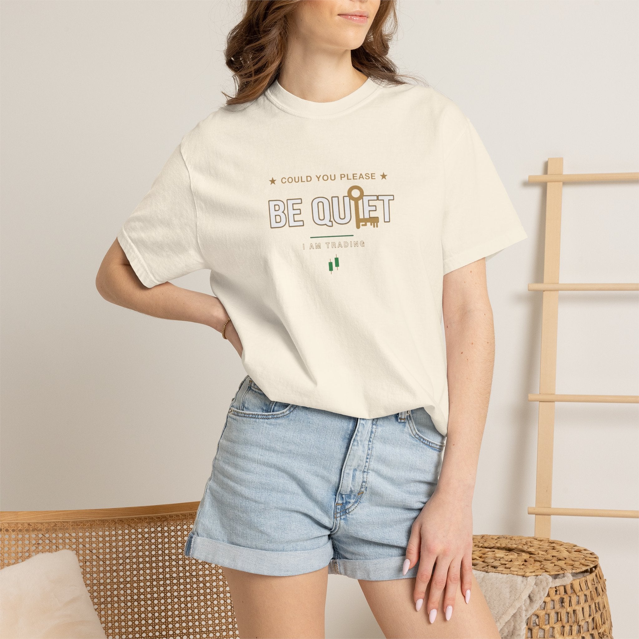 Be Quiet - Unisex Garment-Dyed T-shirt