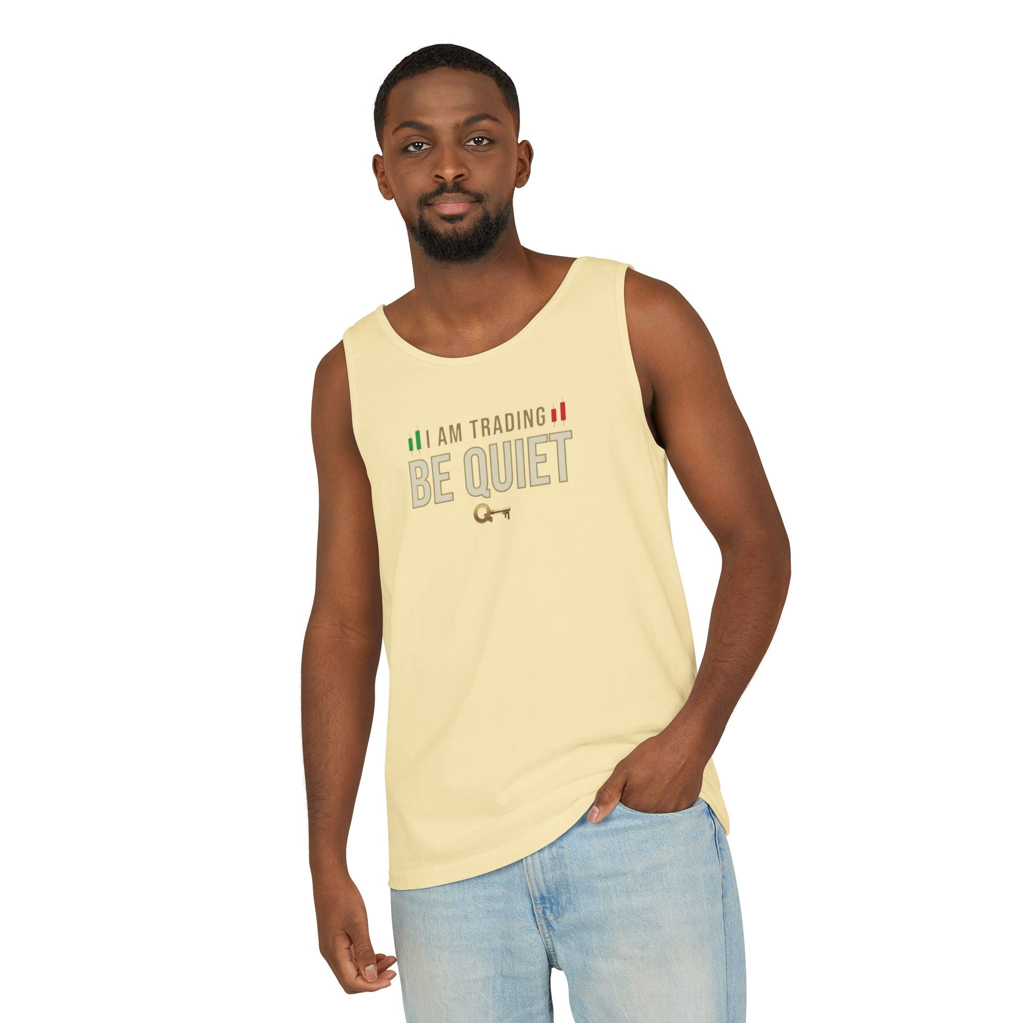 Be Quiet - Unisex Garment-Dyed Tank Top