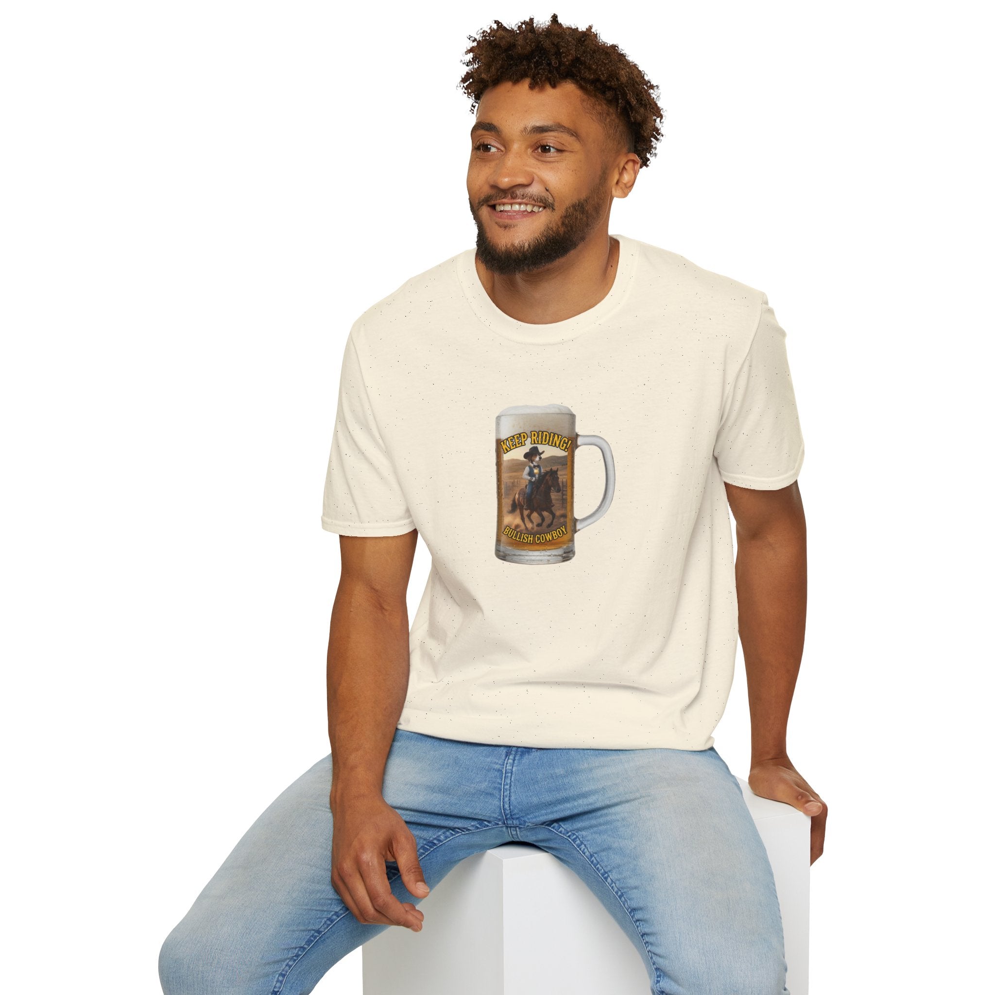 Keep Riding Beer - Unisex Softstyle T-Shirt