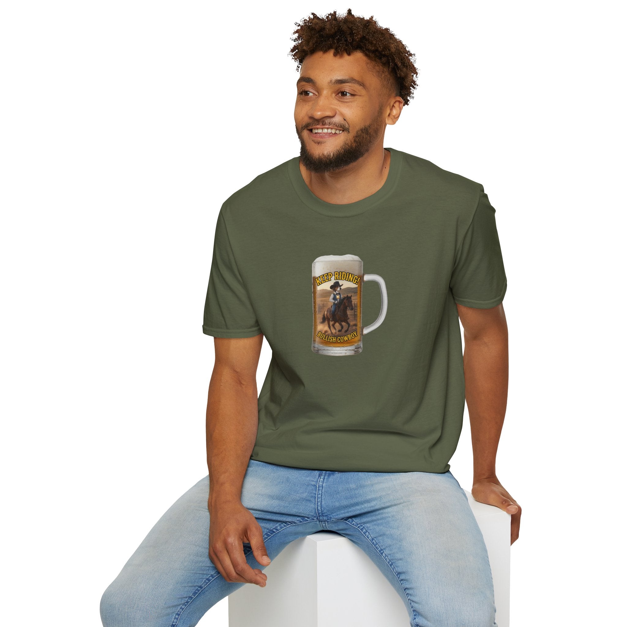 Keep Riding Beer - Unisex Softstyle T-Shirt