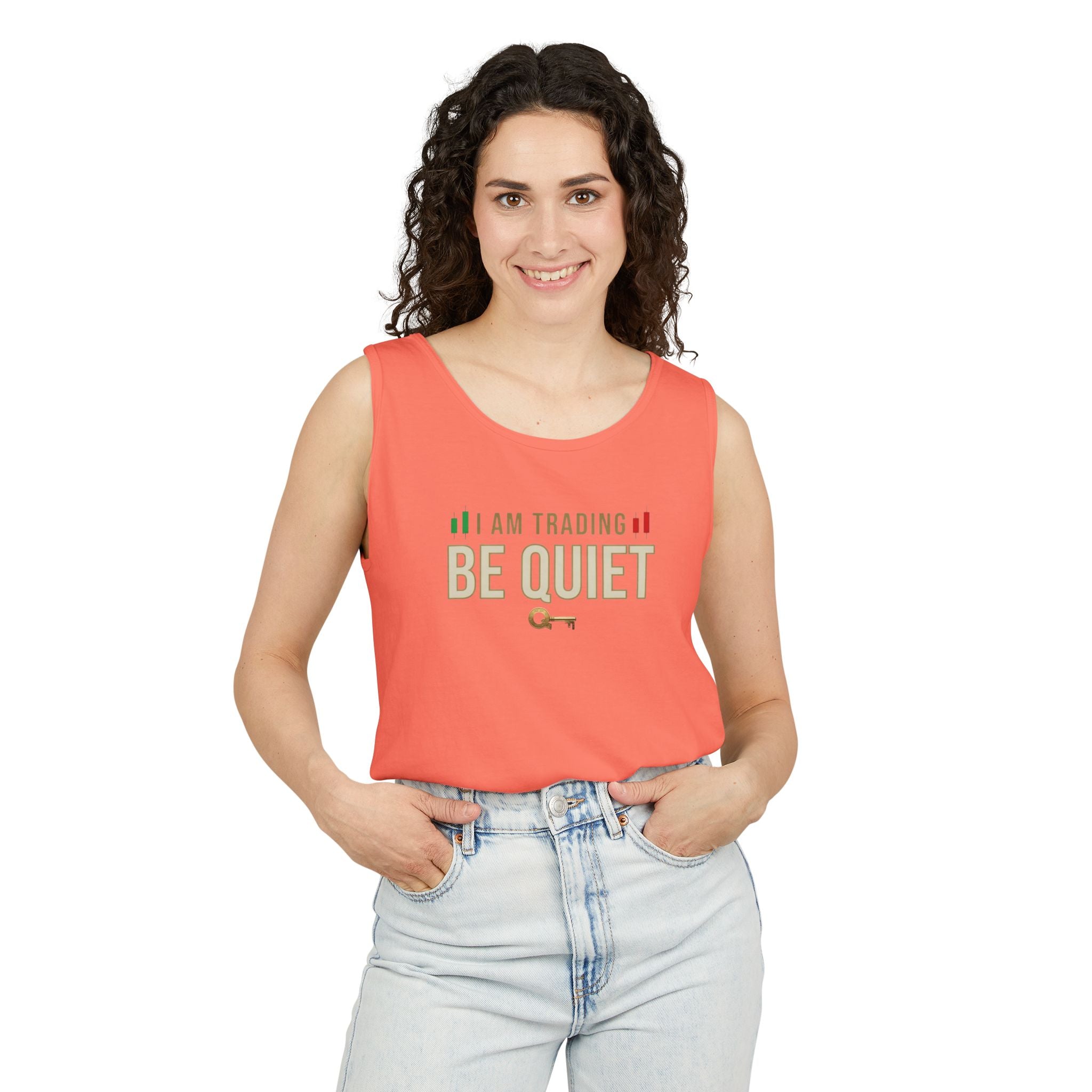 Be Quiet - Unisex Garment-Dyed Tank Top