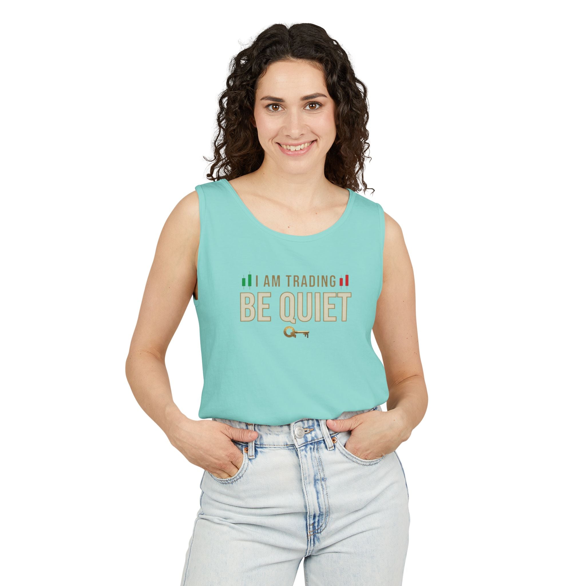 Be Quiet - Unisex Garment-Dyed Tank Top