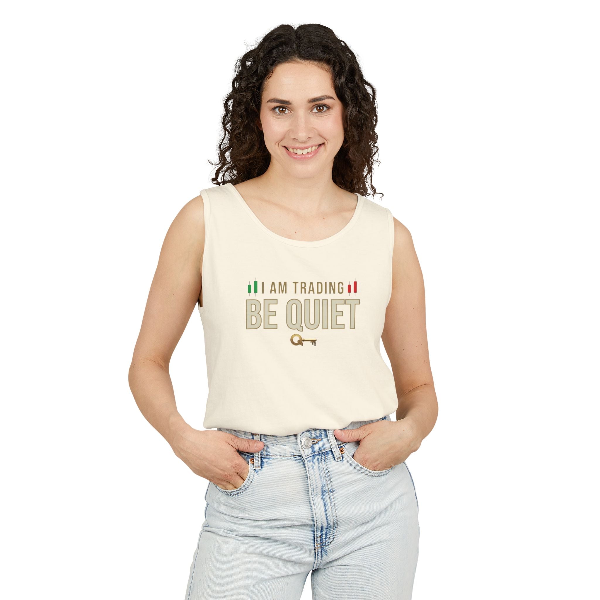 Be Quiet - Unisex Garment-Dyed Tank Top