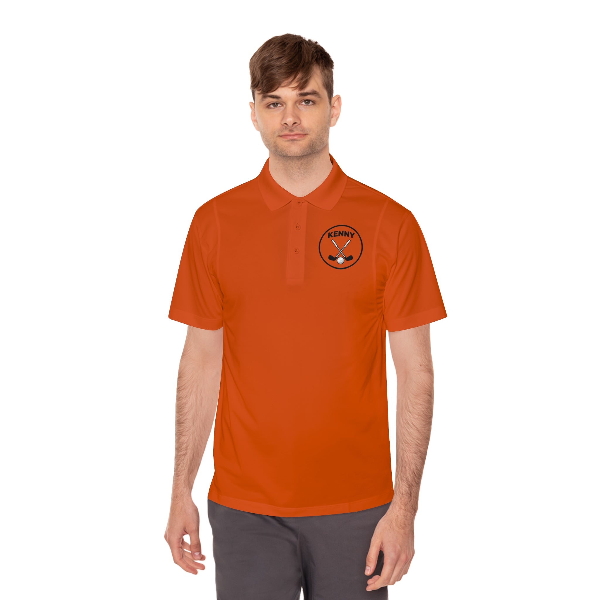 Logo Large Men's Sport Polo Shirt