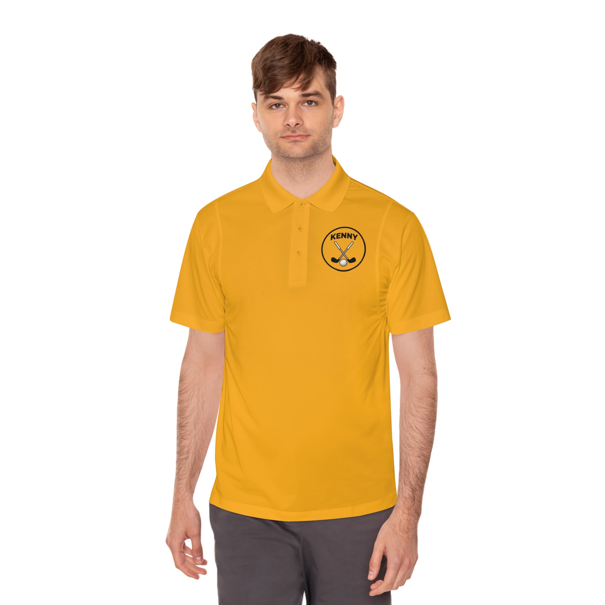 Logo Large Men's Sport Polo Shirt