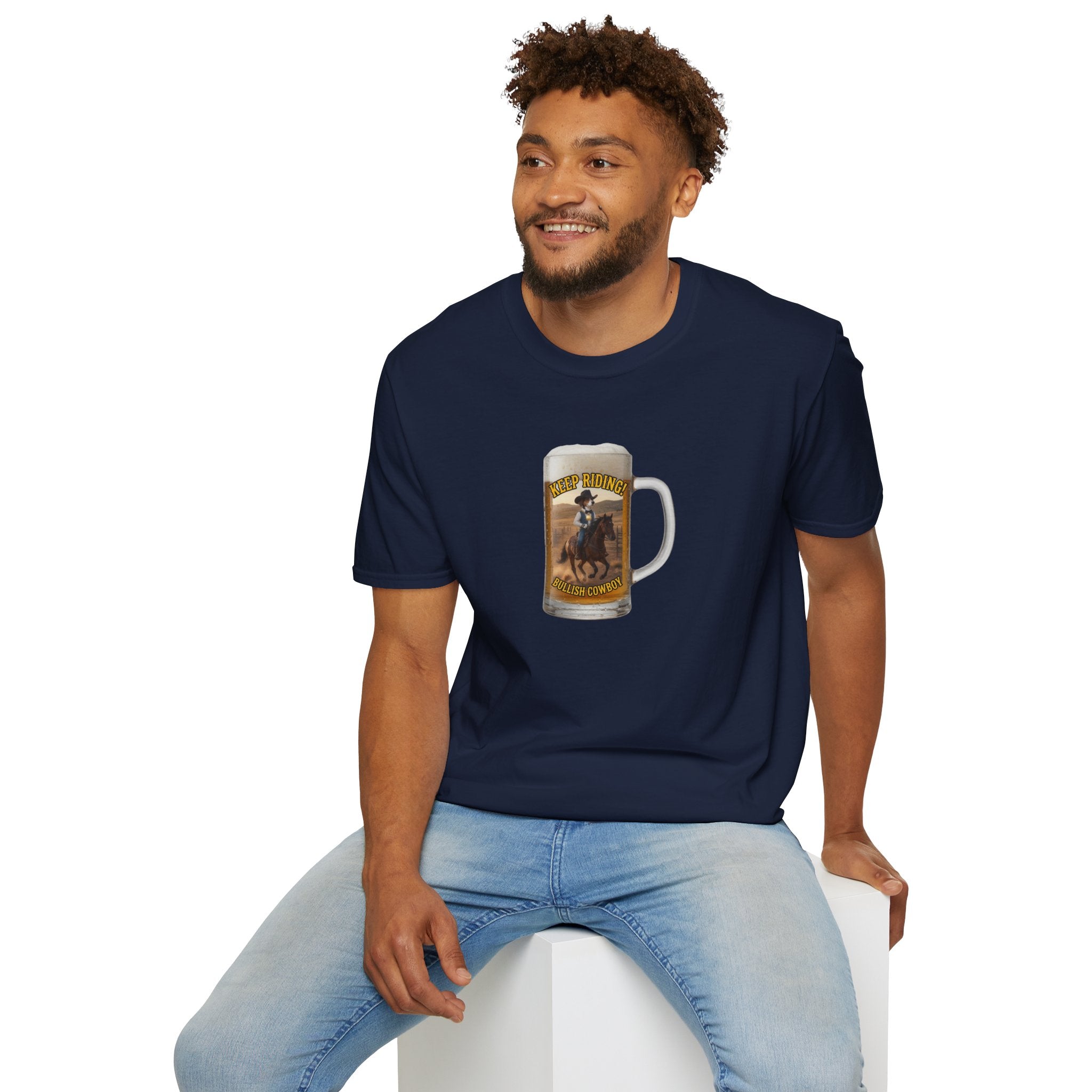 Keep Riding Beer - Unisex Softstyle T-Shirt
