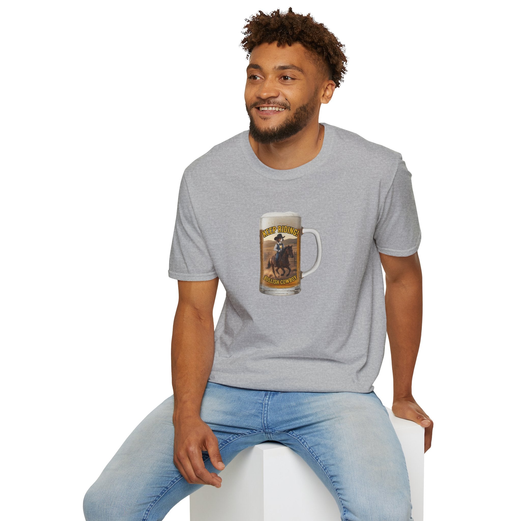 Keep Riding Beer - Unisex Softstyle T-Shirt