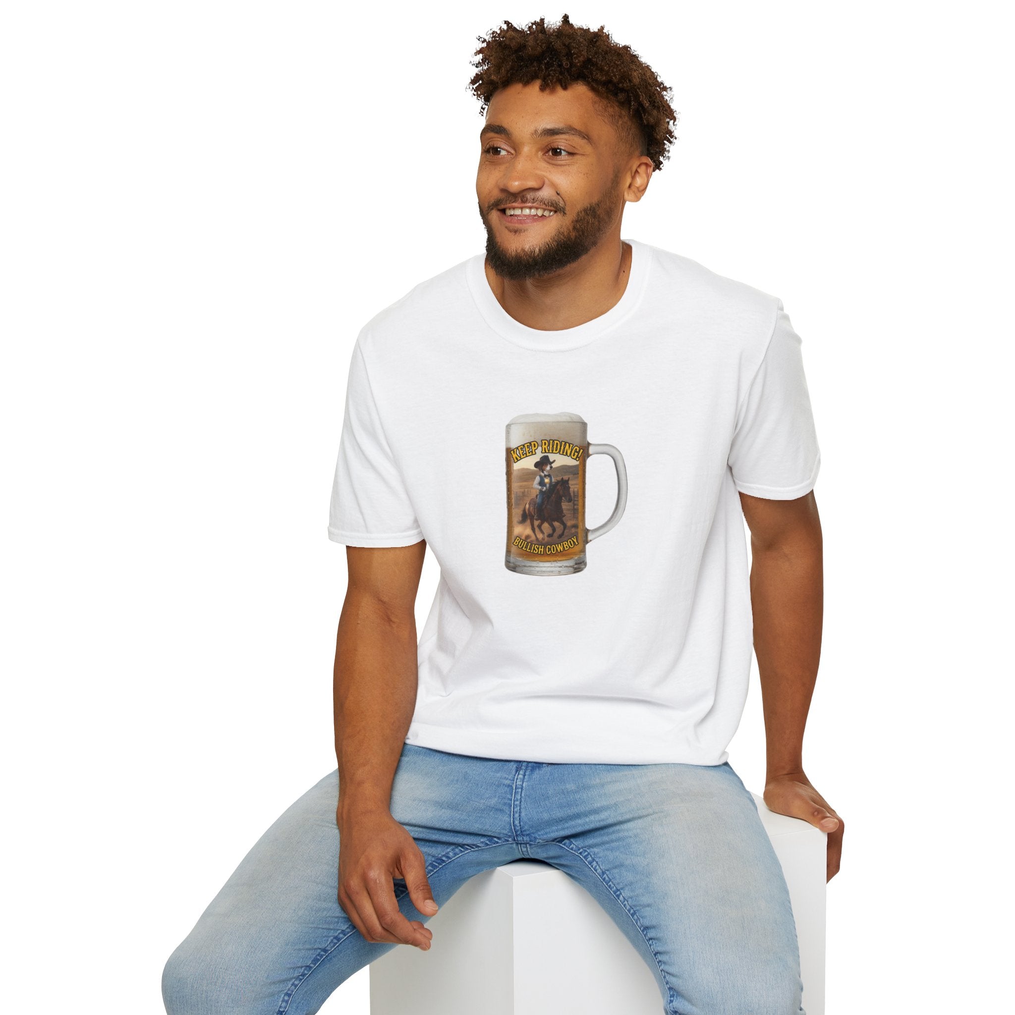 Keep Riding Beer - Unisex Softstyle T-Shirt