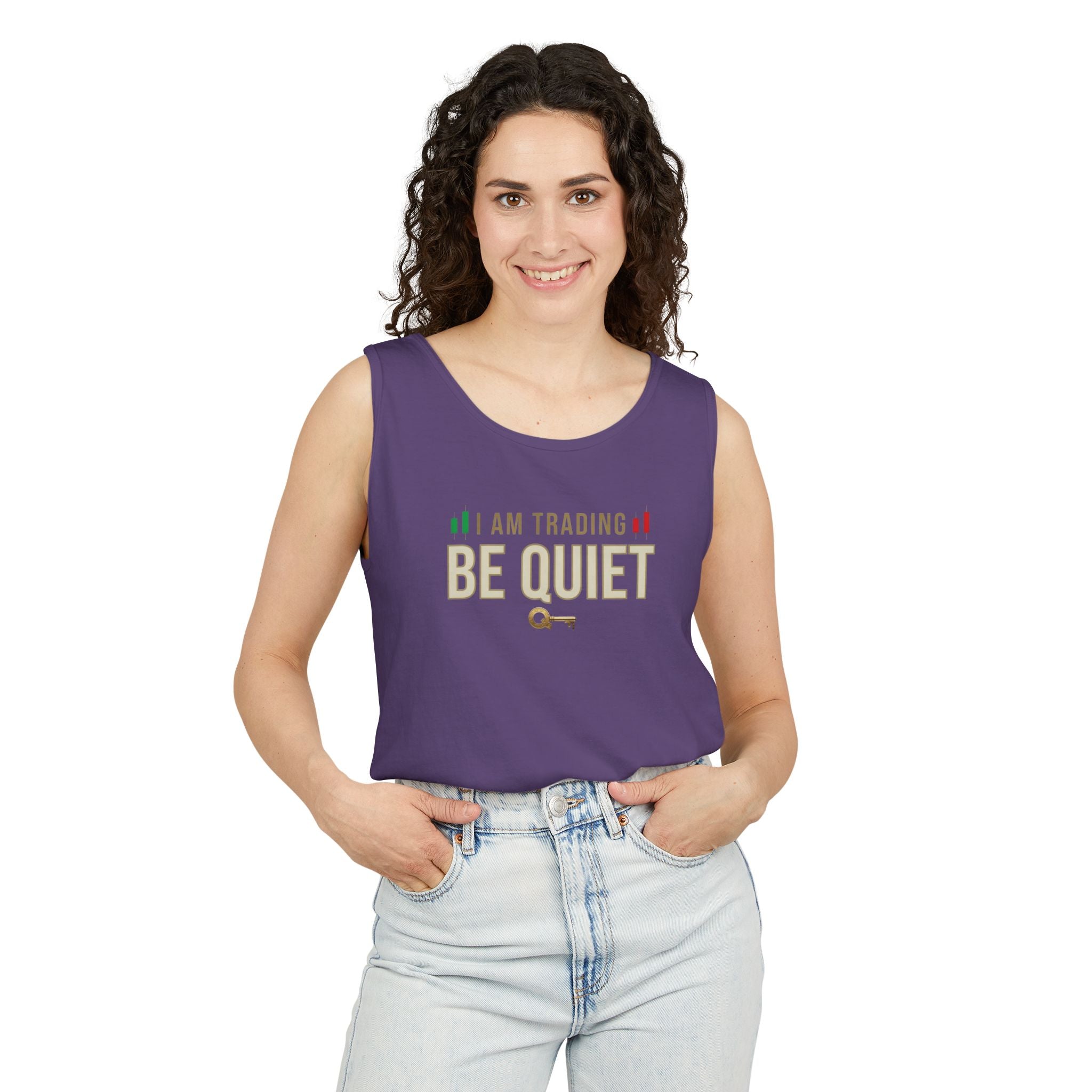 Be Quiet - Unisex Garment-Dyed Tank Top