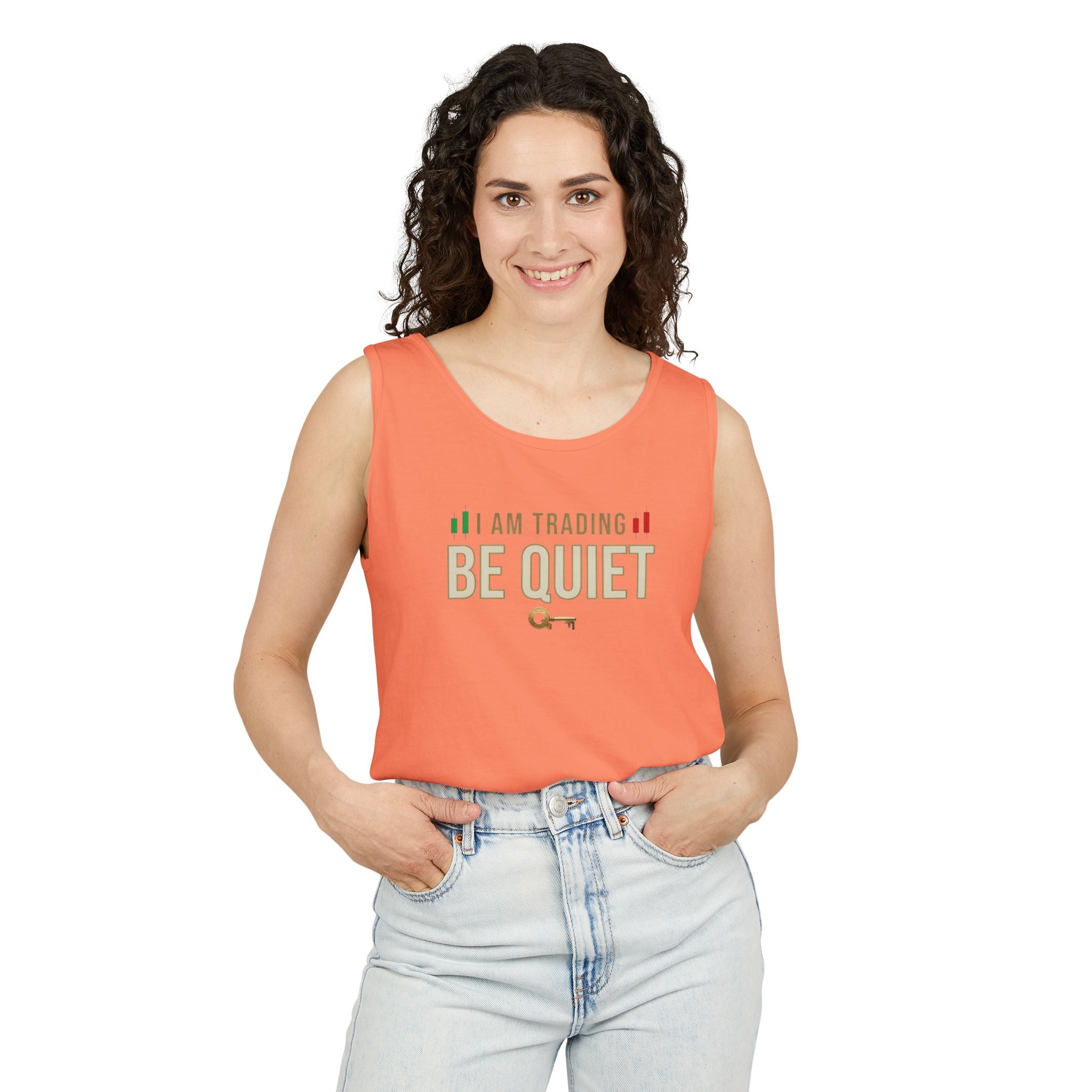 Be Quiet - Unisex Garment-Dyed Tank Top