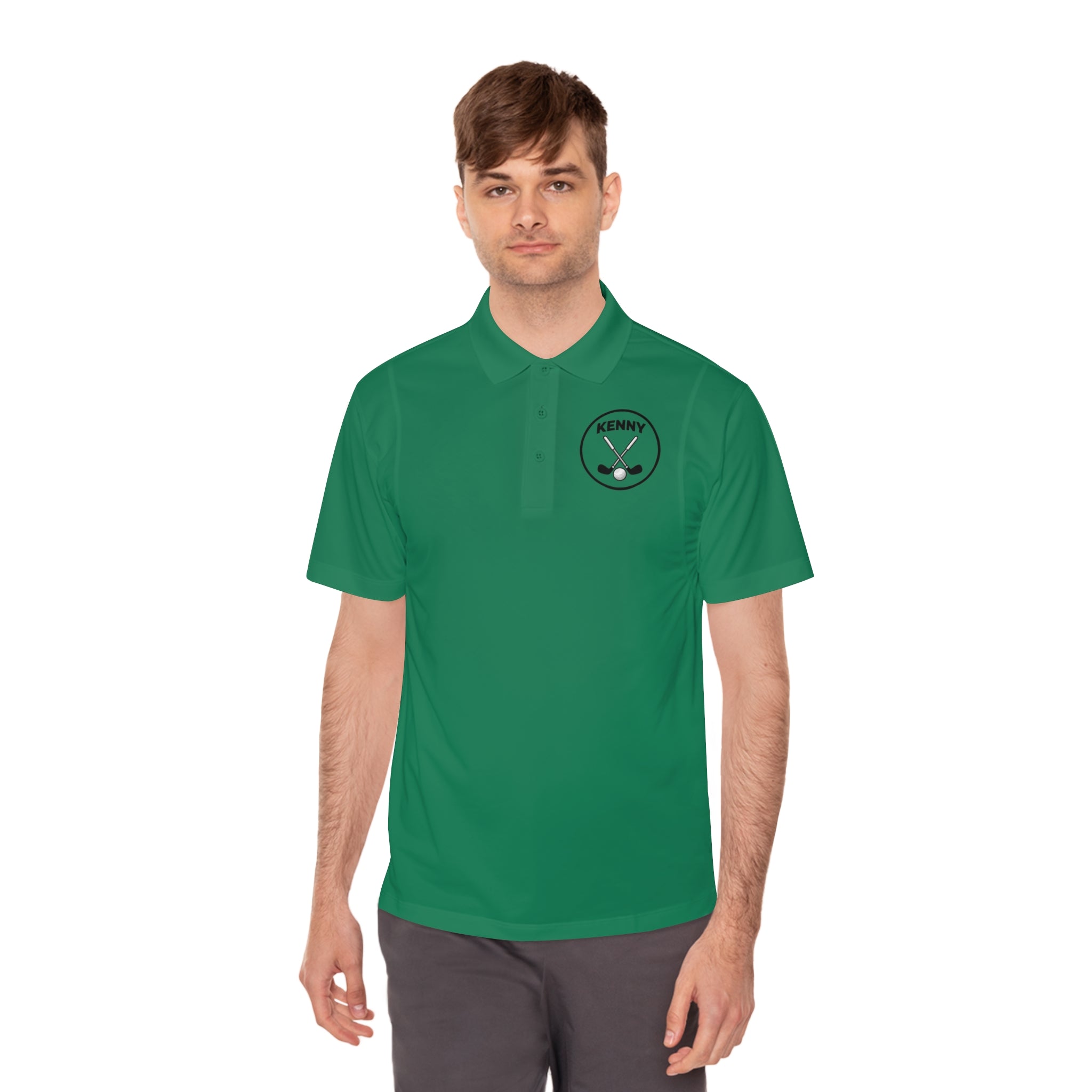 Logo Large Men's Sport Polo Shirt