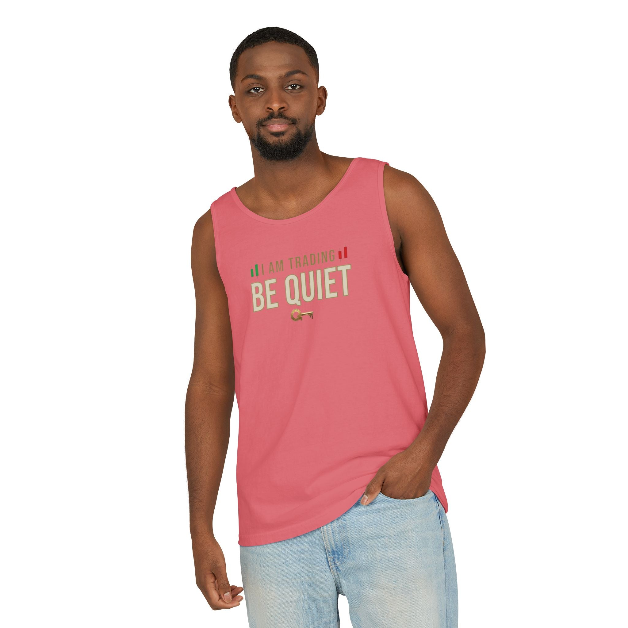 Be Quiet - Unisex Garment-Dyed Tank Top