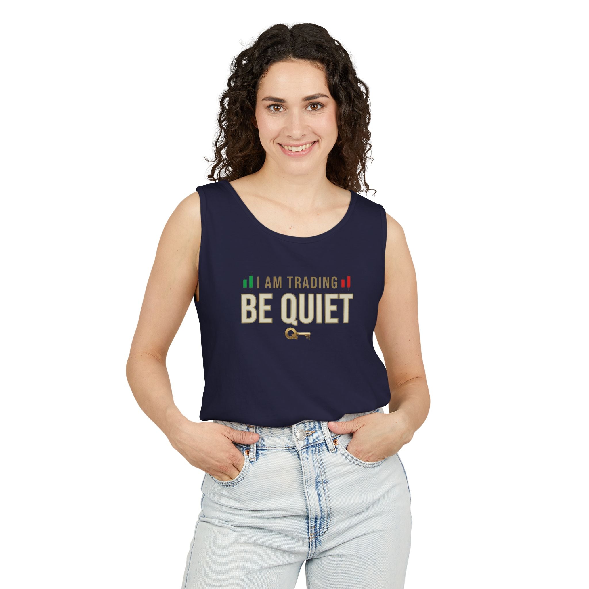 Be Quiet - Unisex Garment-Dyed Tank Top